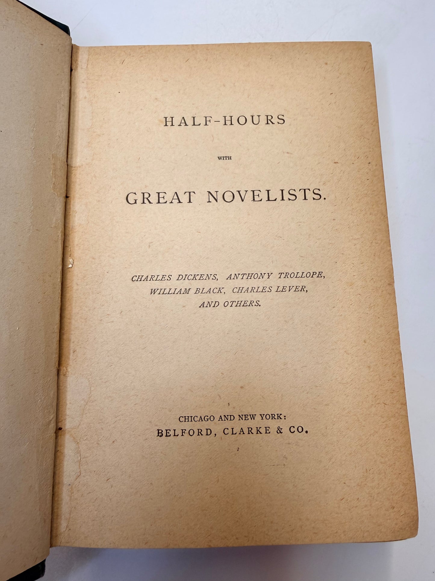 Caxton Edition, Half Hours with Great Novelists