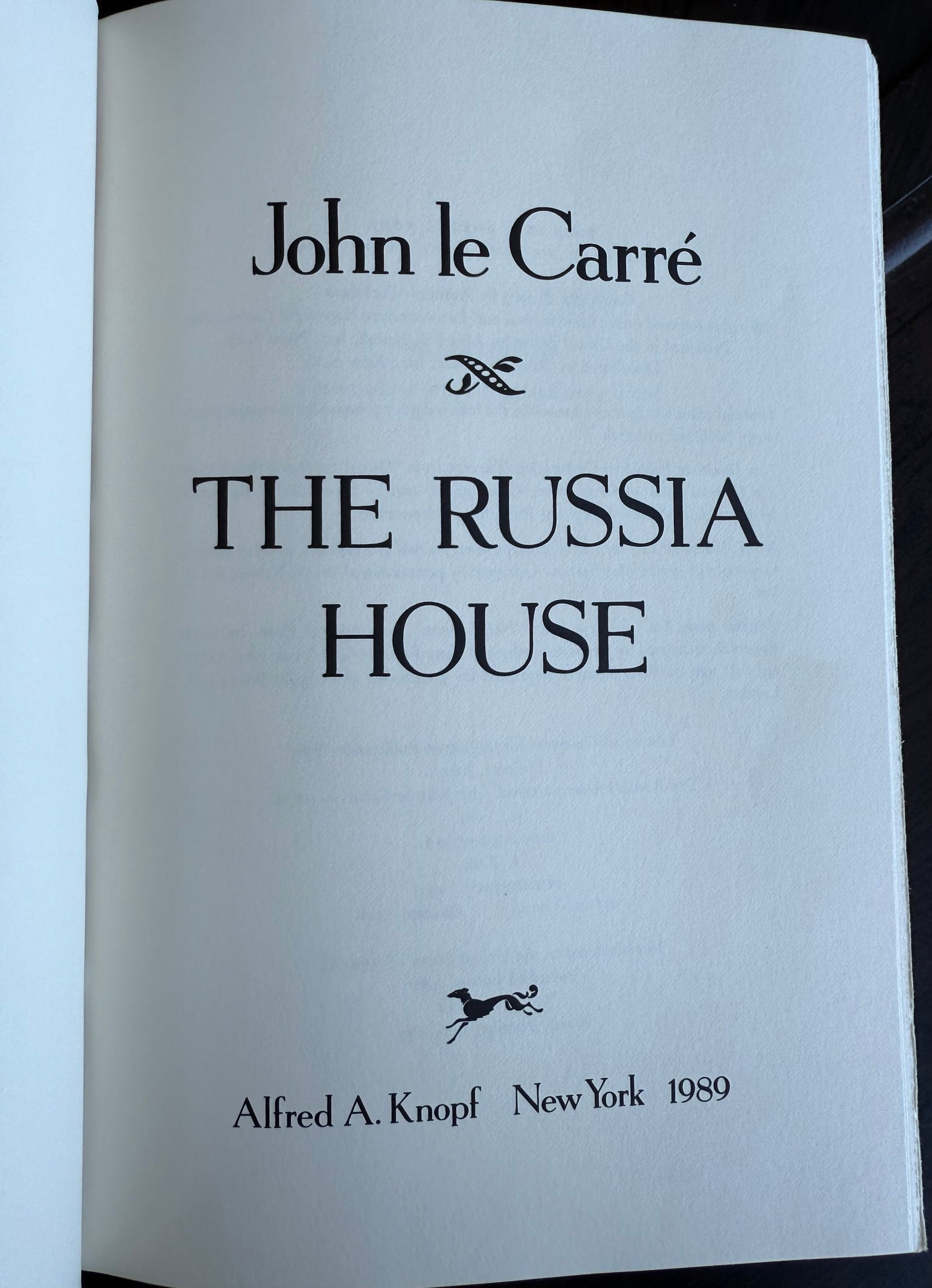 The Russia House by John Le Carre, 1989