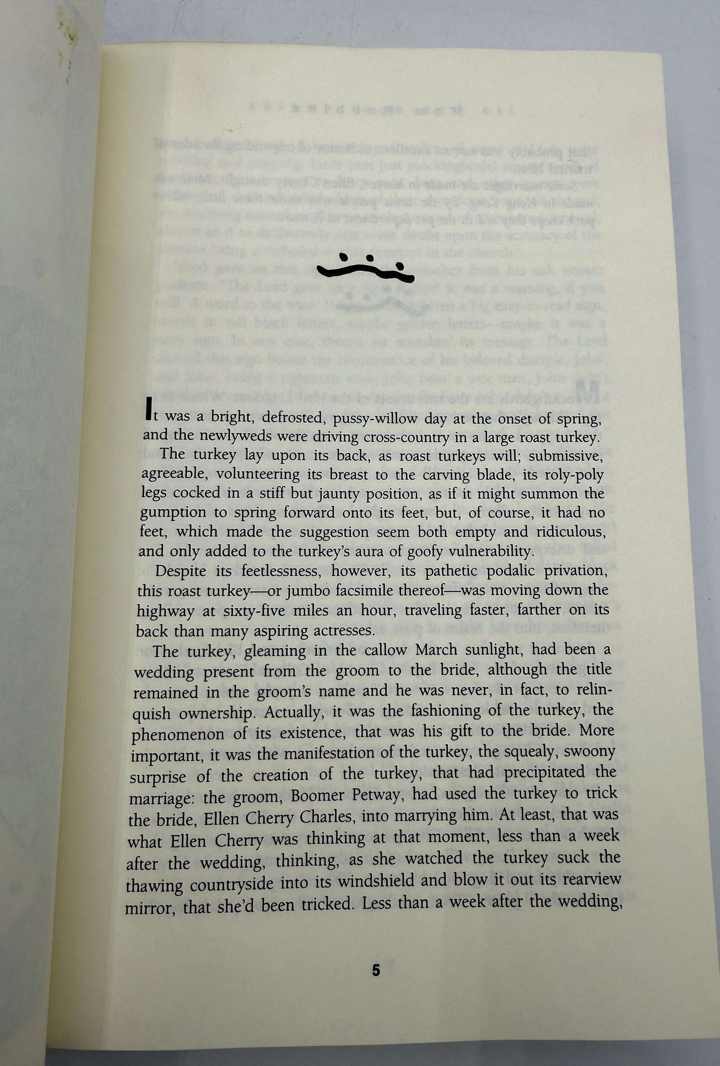 Tom Robbins' Skinny Legs and All