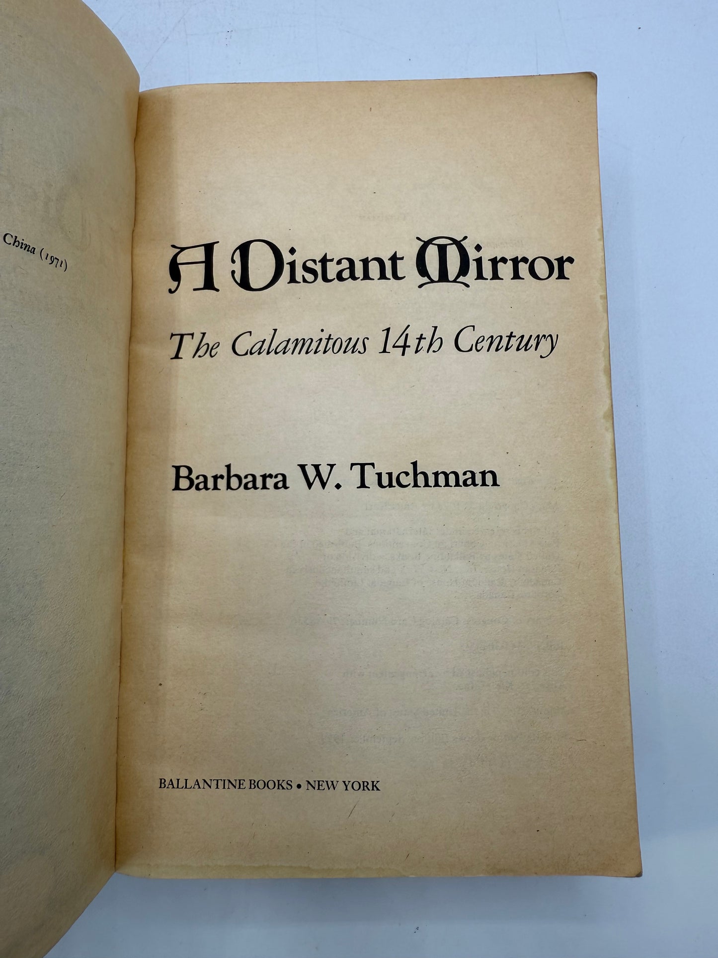 A Distant Mirror by Barbara W Tuchman, 1979