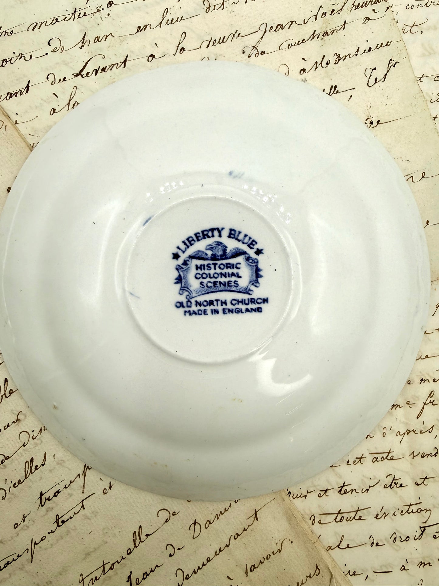 Liberty Blue Blue & White Small Plate, 5.75”