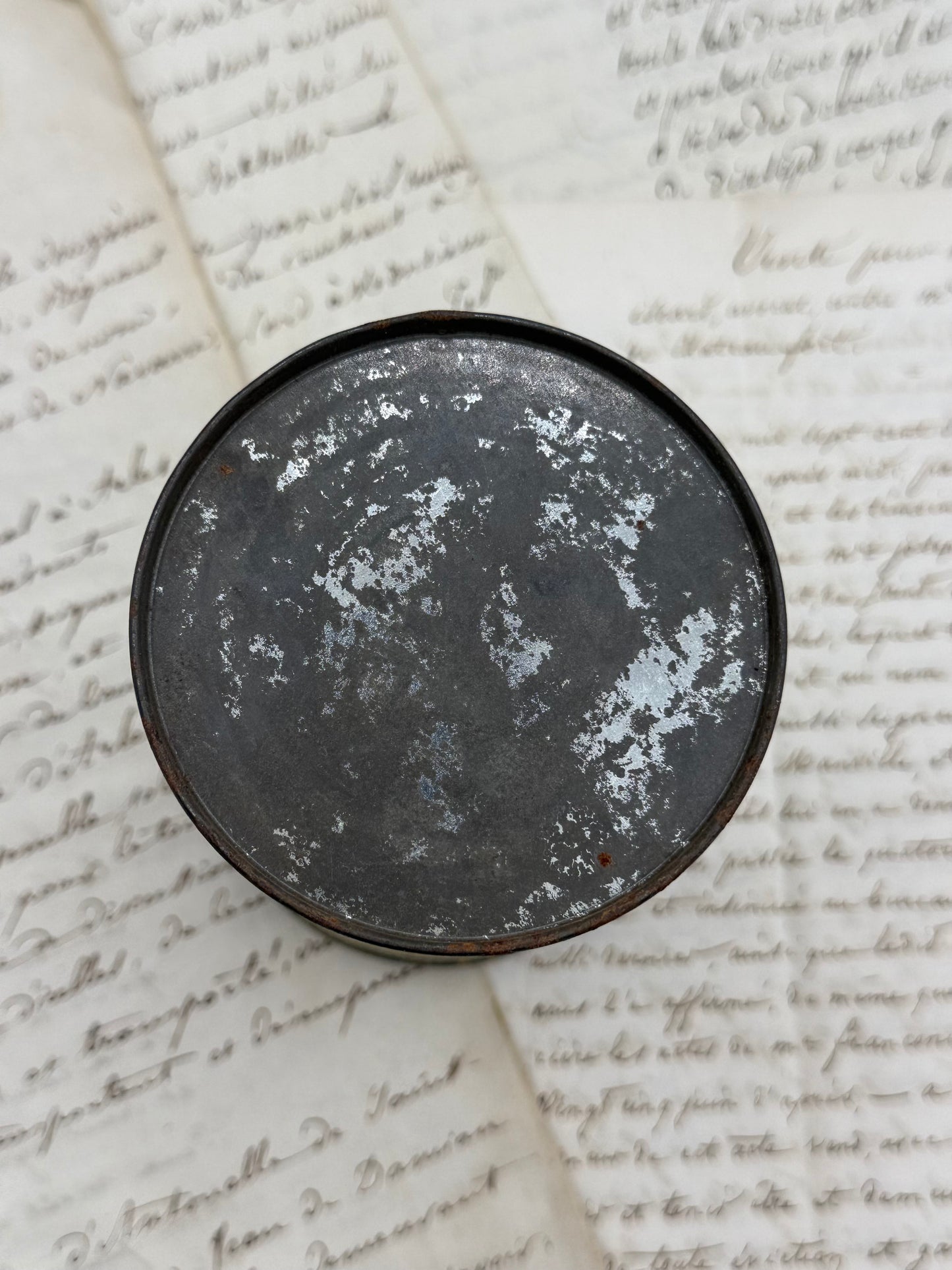 Decorative Small French Tin, Dextrine