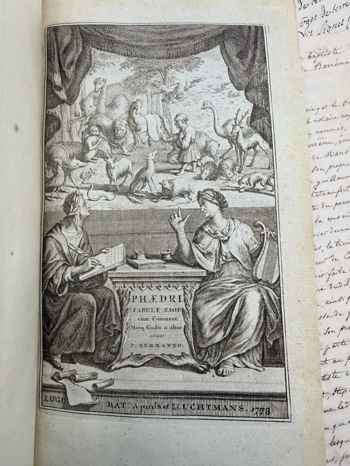Aesop’s Fables, Vellum Binding, 1778, Latin