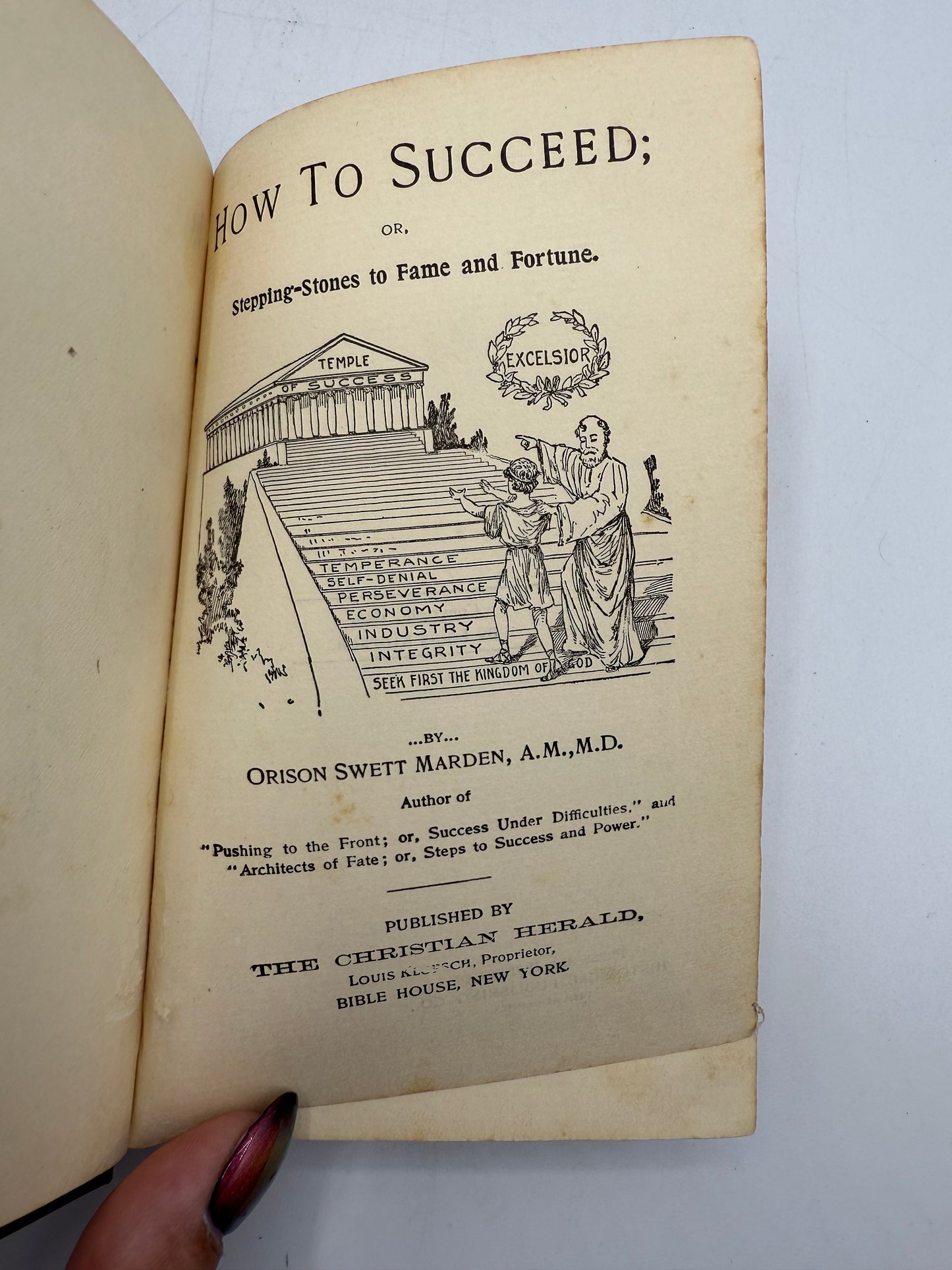 How to Succeed, Stepping Stones to Fame, 1896