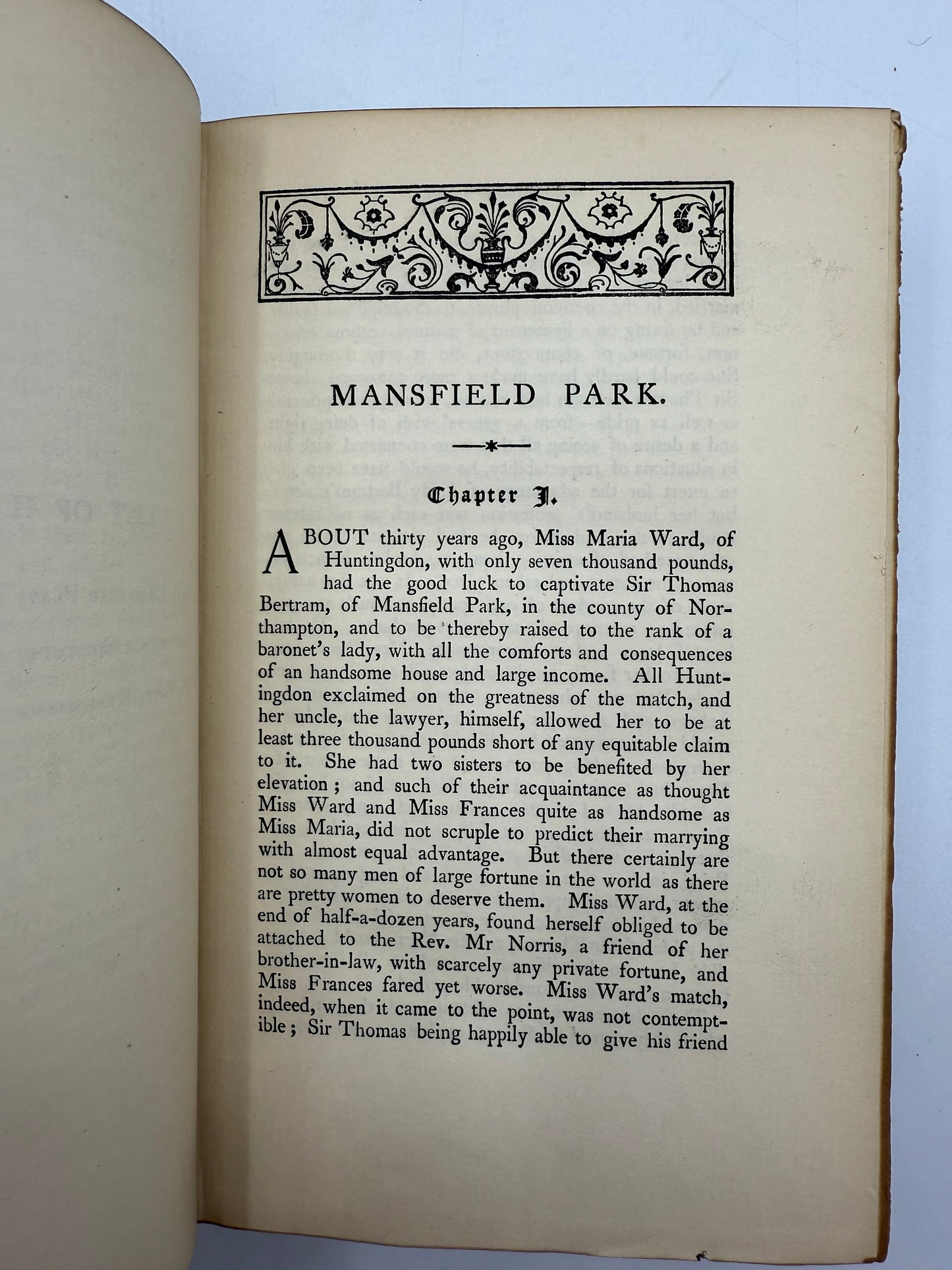 Jane Austen's Mansfield Park, Antique Edition