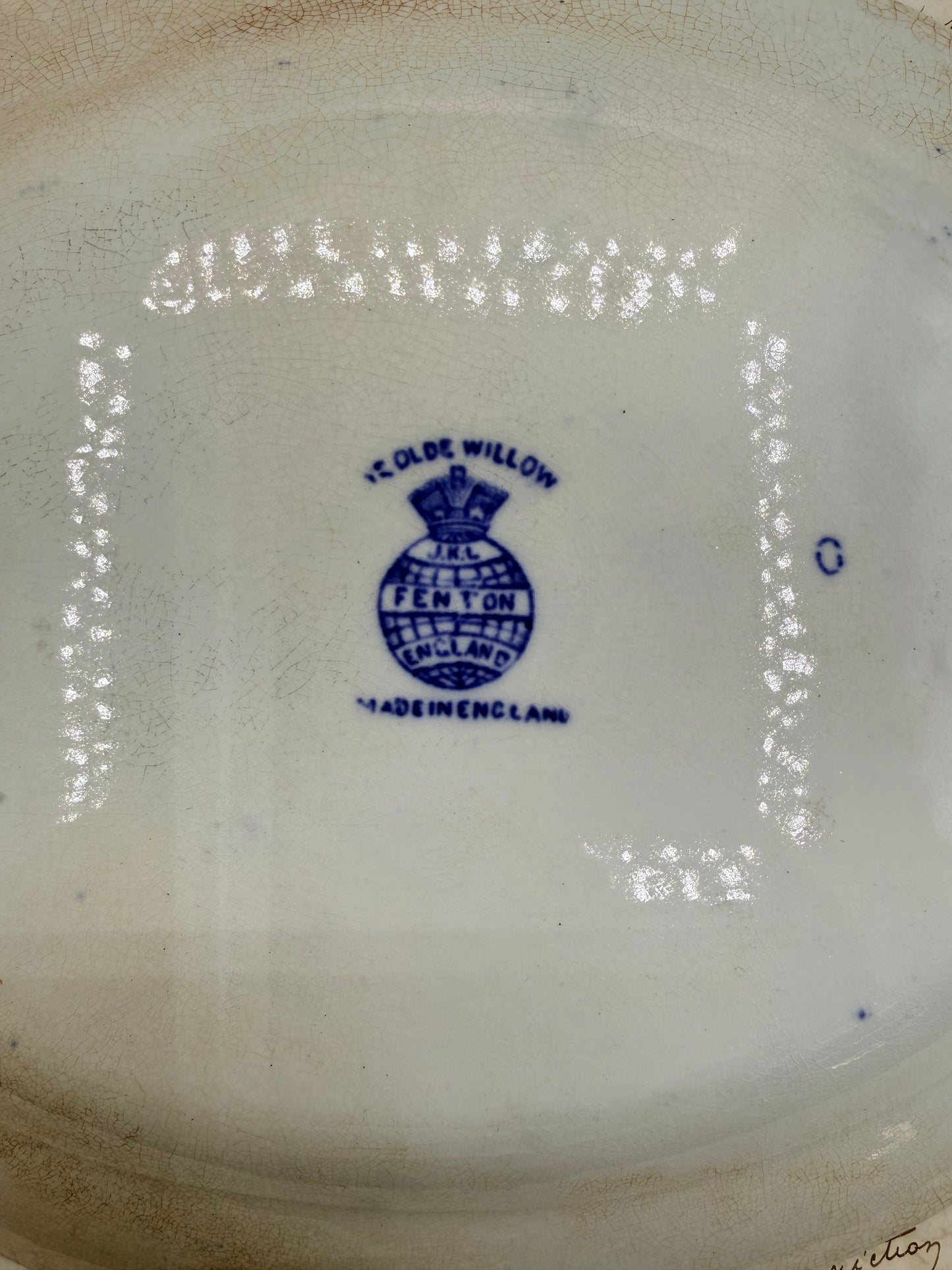 Ye Olde Willow Small Platter, Fenton