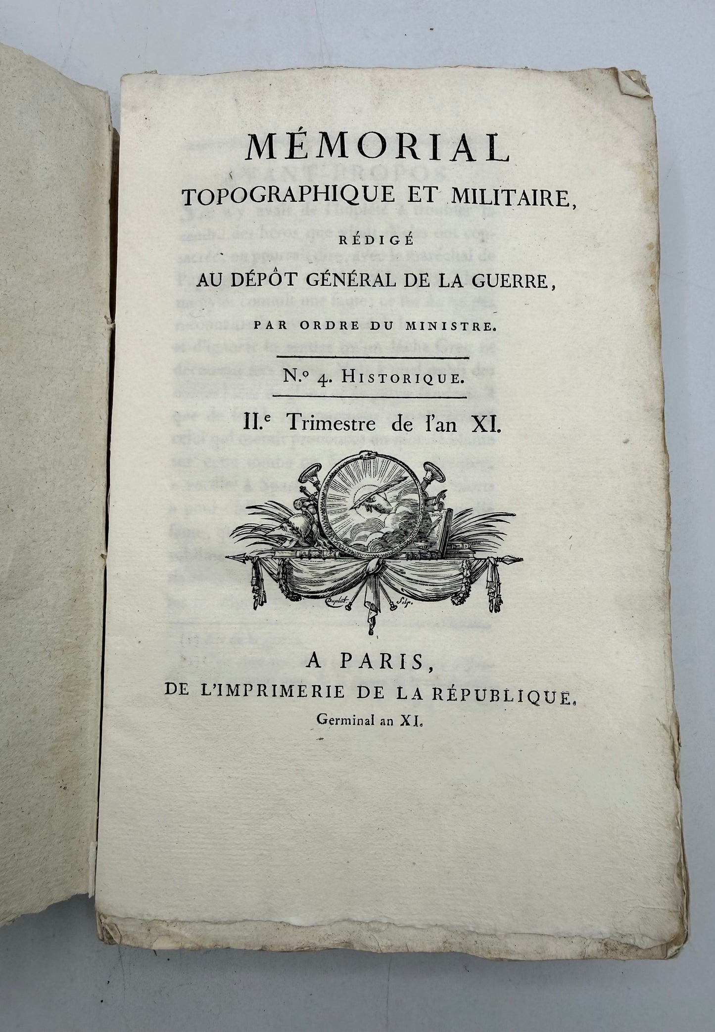 Topographical & Military Memorial, French, No 4