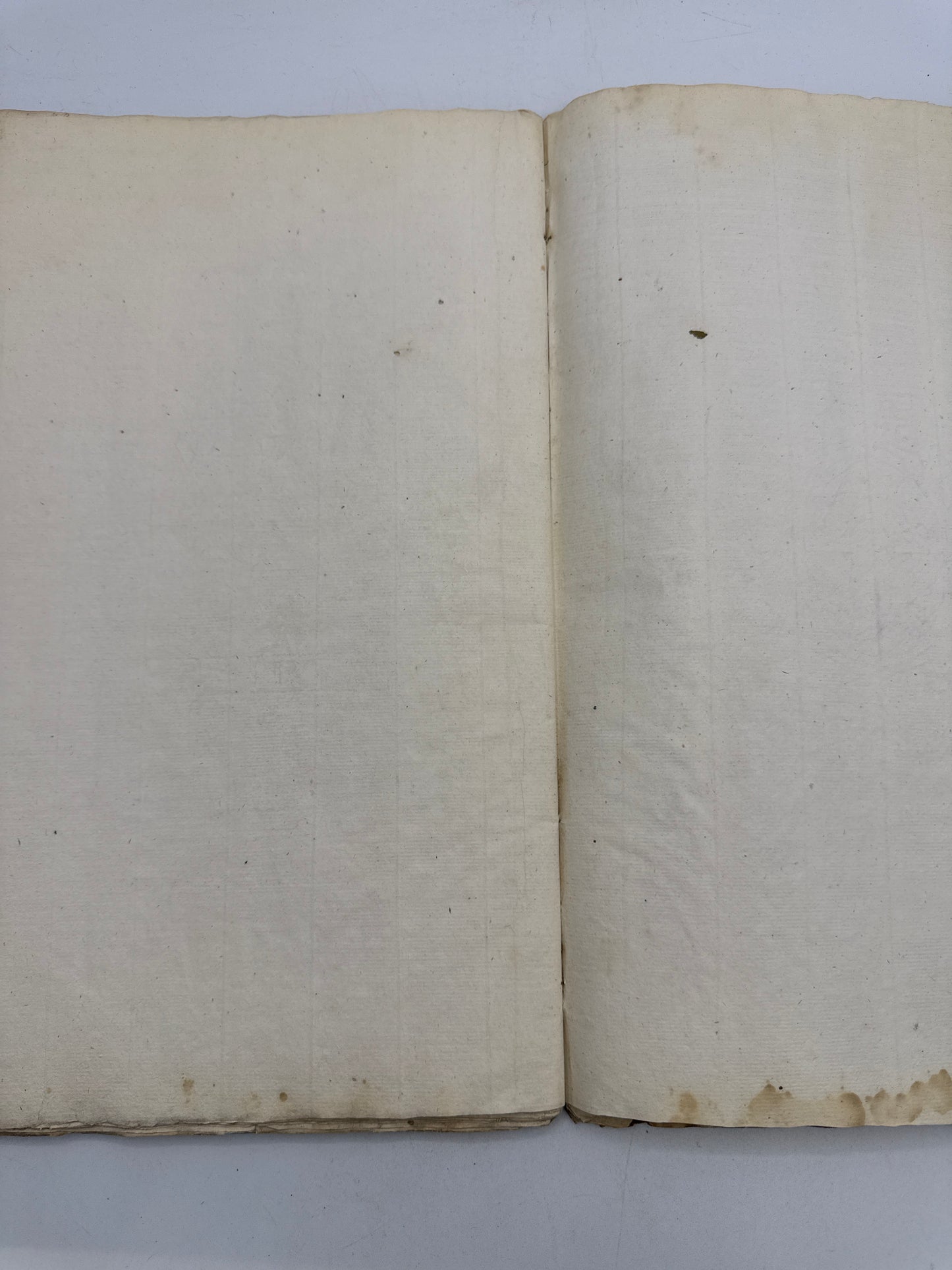 Antique French Ledger, 14" Handwritten French Paper, 1793
