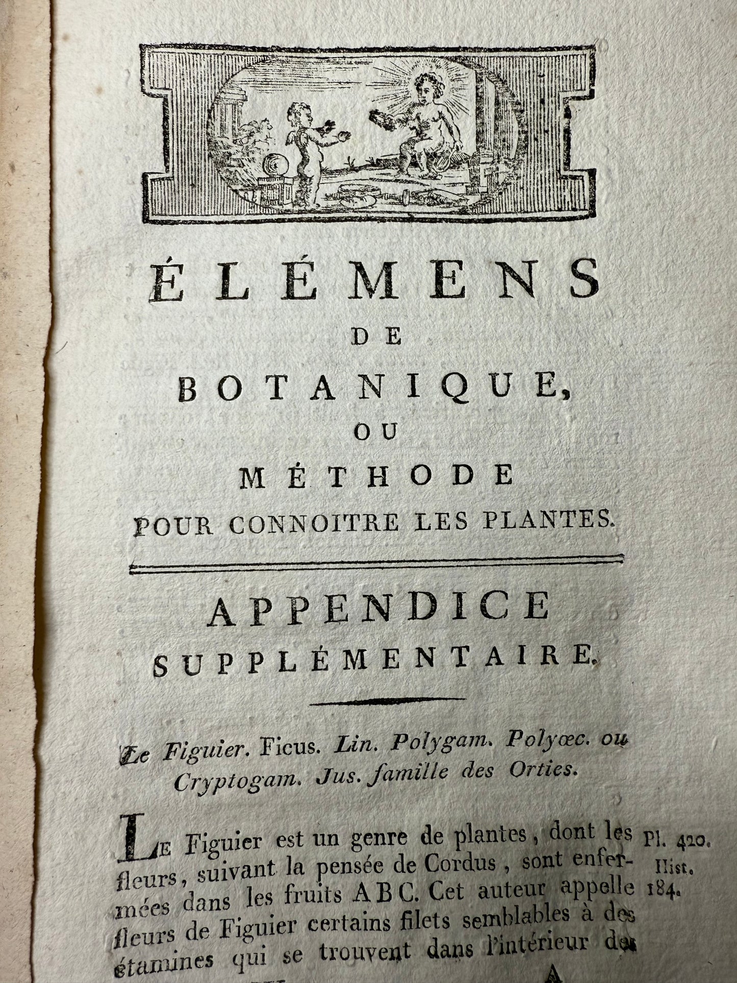 Elements of Botany, 1797, France