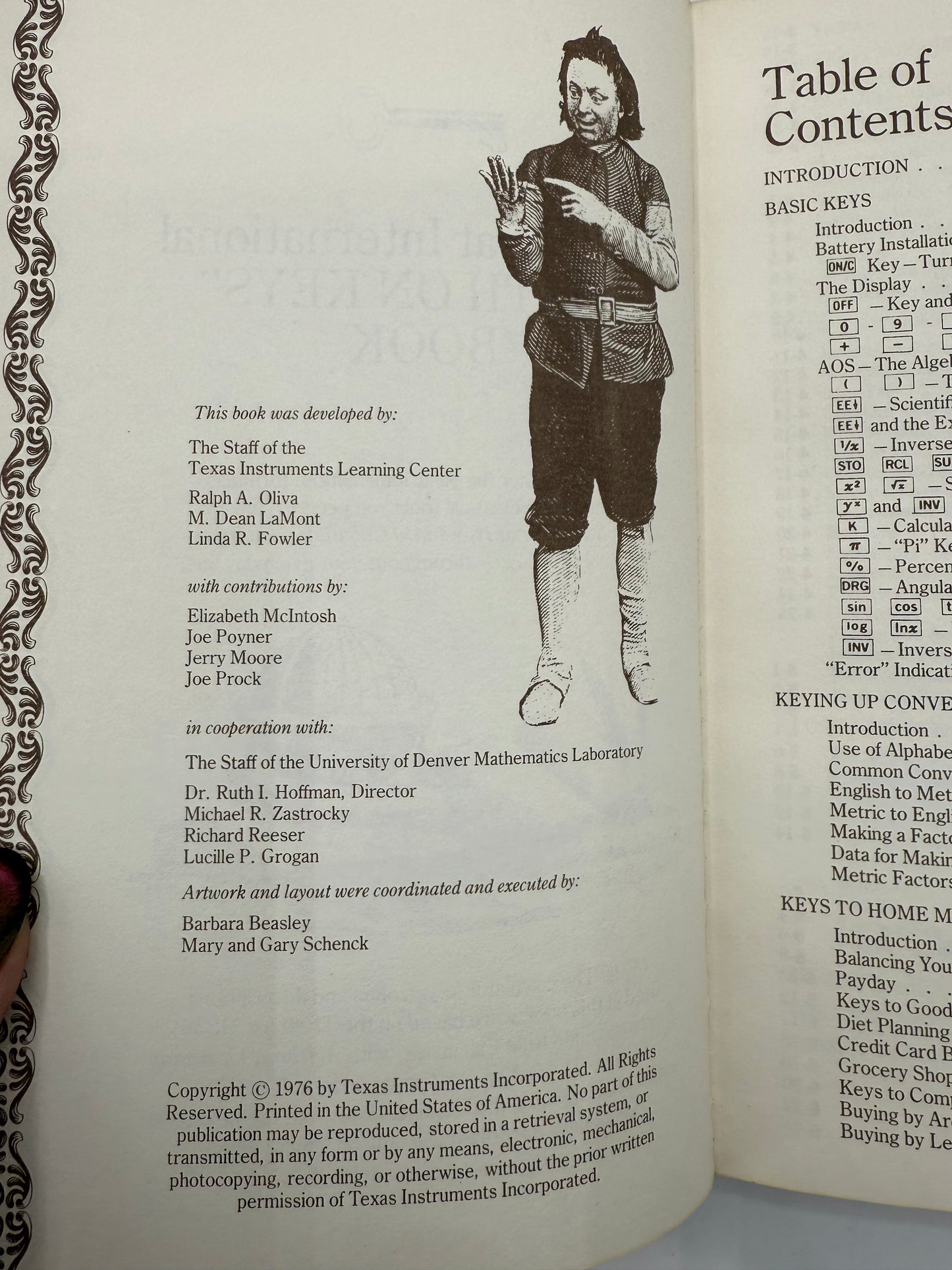 International Math on Keys Book, 1976