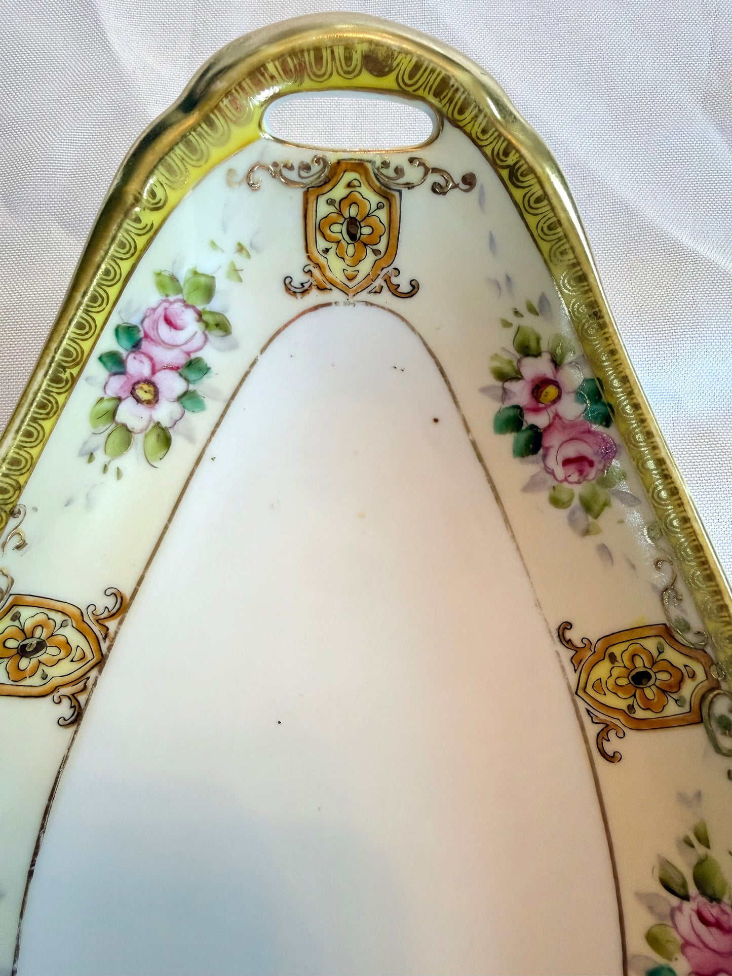 Noritake Serving Dish with Pink Flowers
