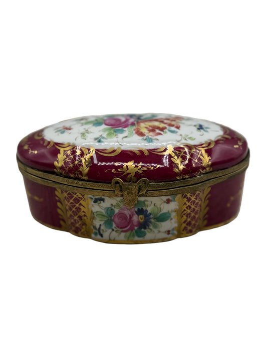 French Sevres Style Porcelain Box Casket