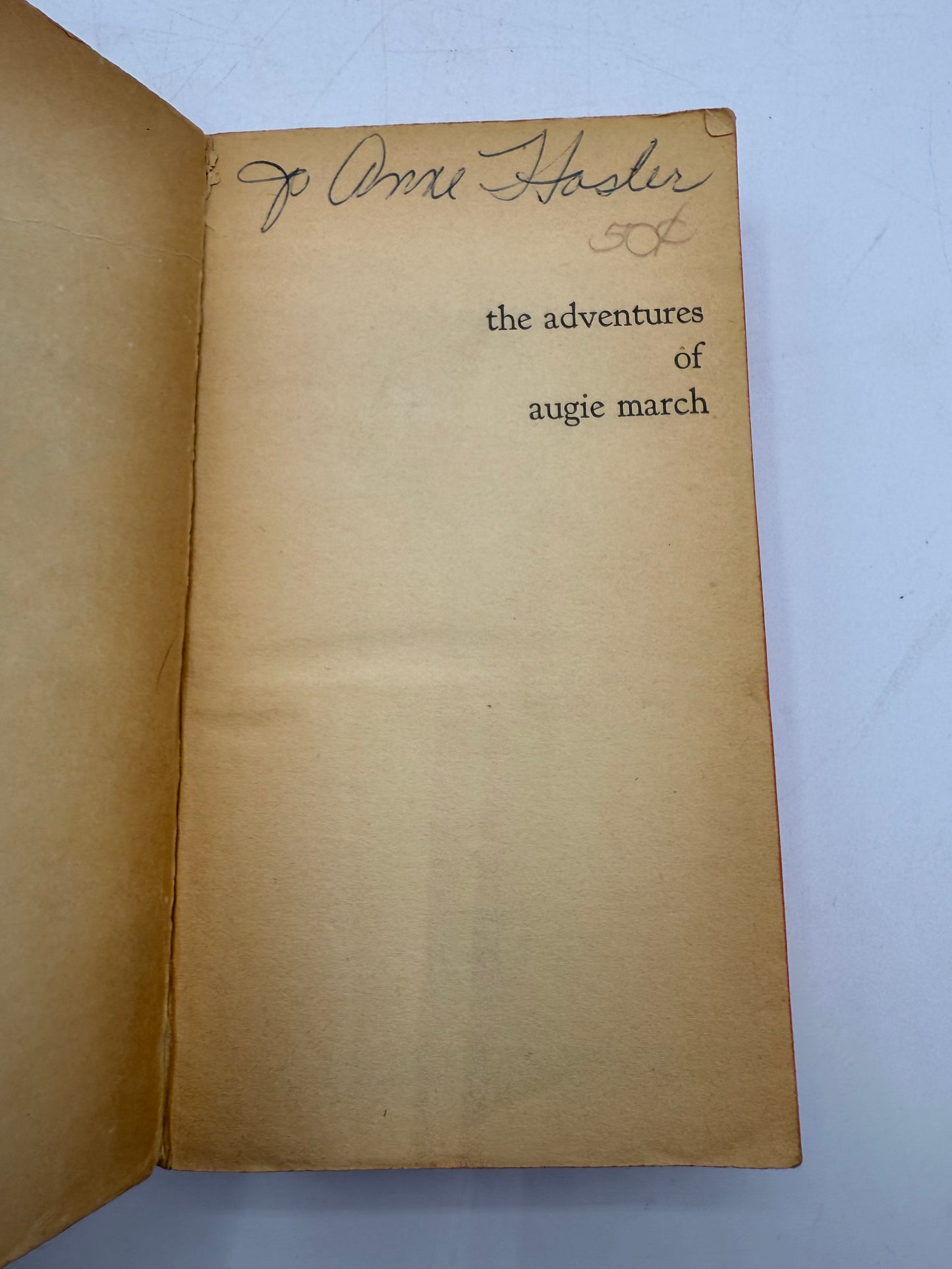 The Adventures of Augie March by Saul Bellow, 1965