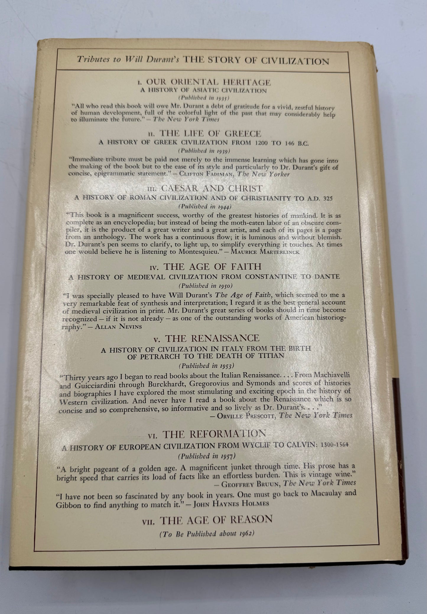 Caesar and Christ by Will Durant, 1944