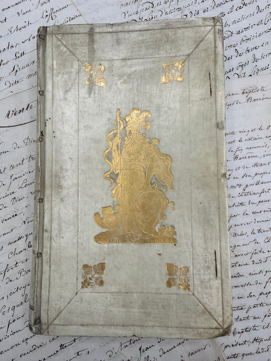 Octavius by Minucius Felix, White Vellum Book, 1709, Latin