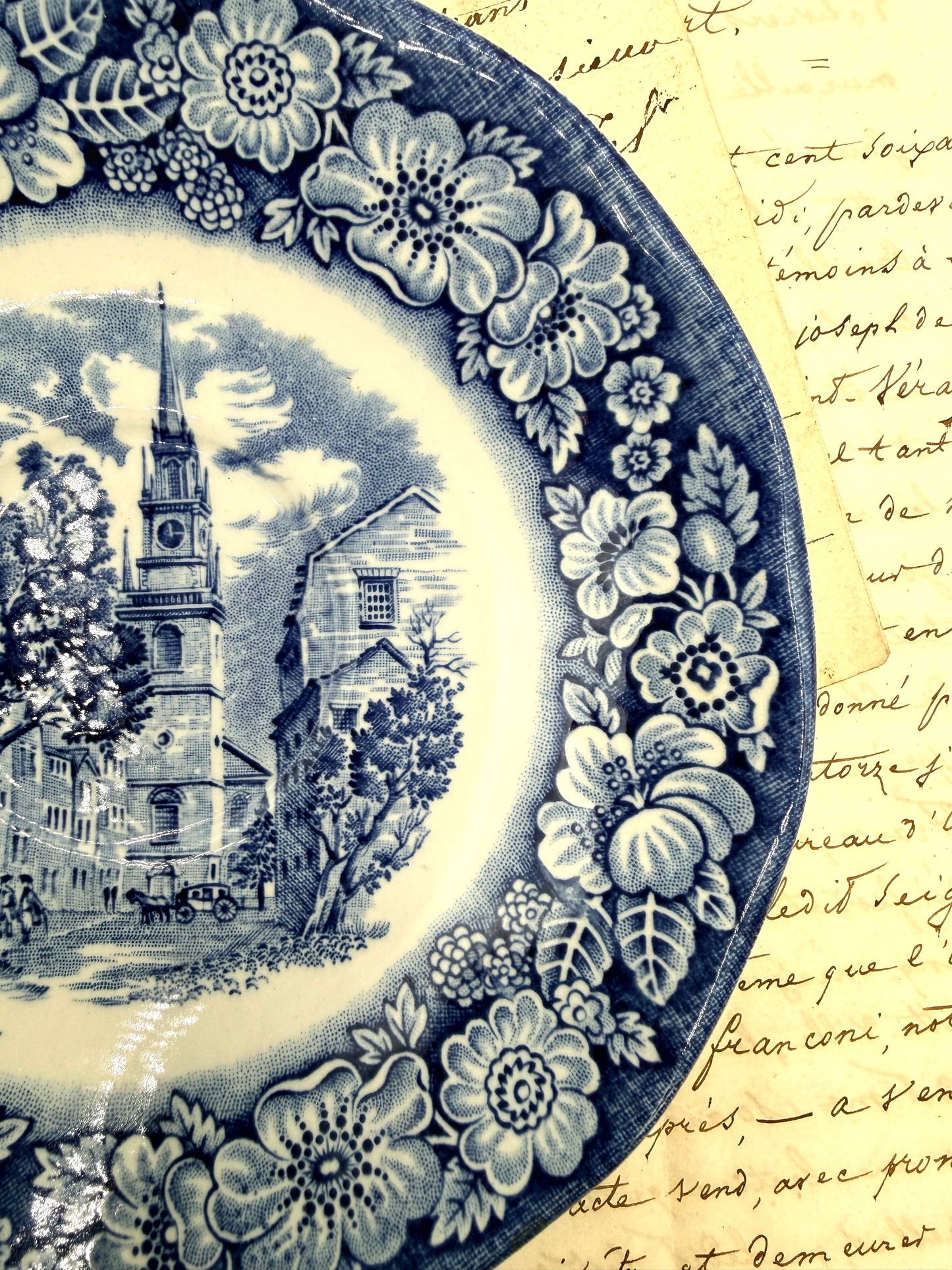 Liberty Blue Blue & White Small Plate, 5.75”