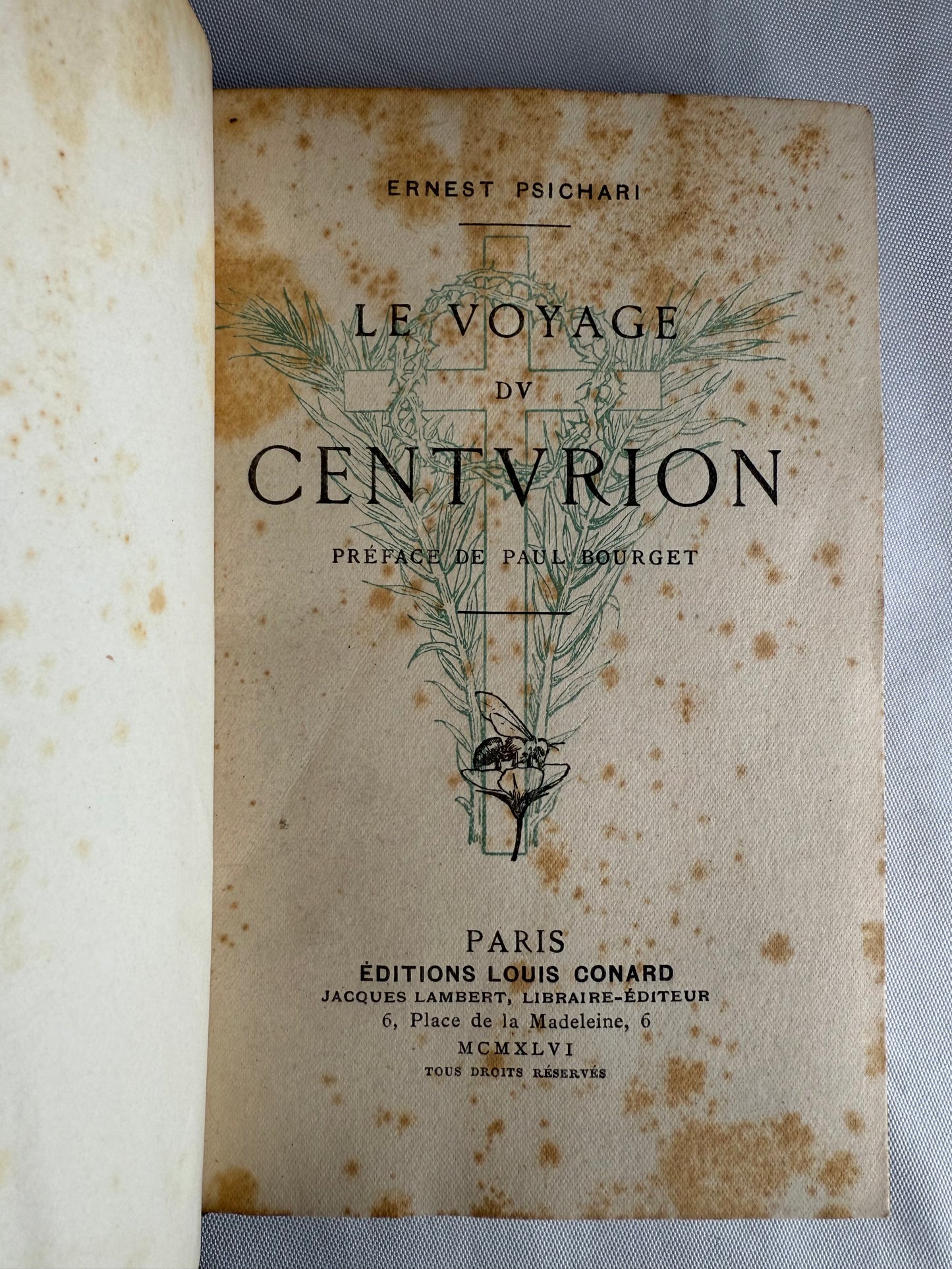 The Centurion’s Journey, 1945, French Dark Leather Book