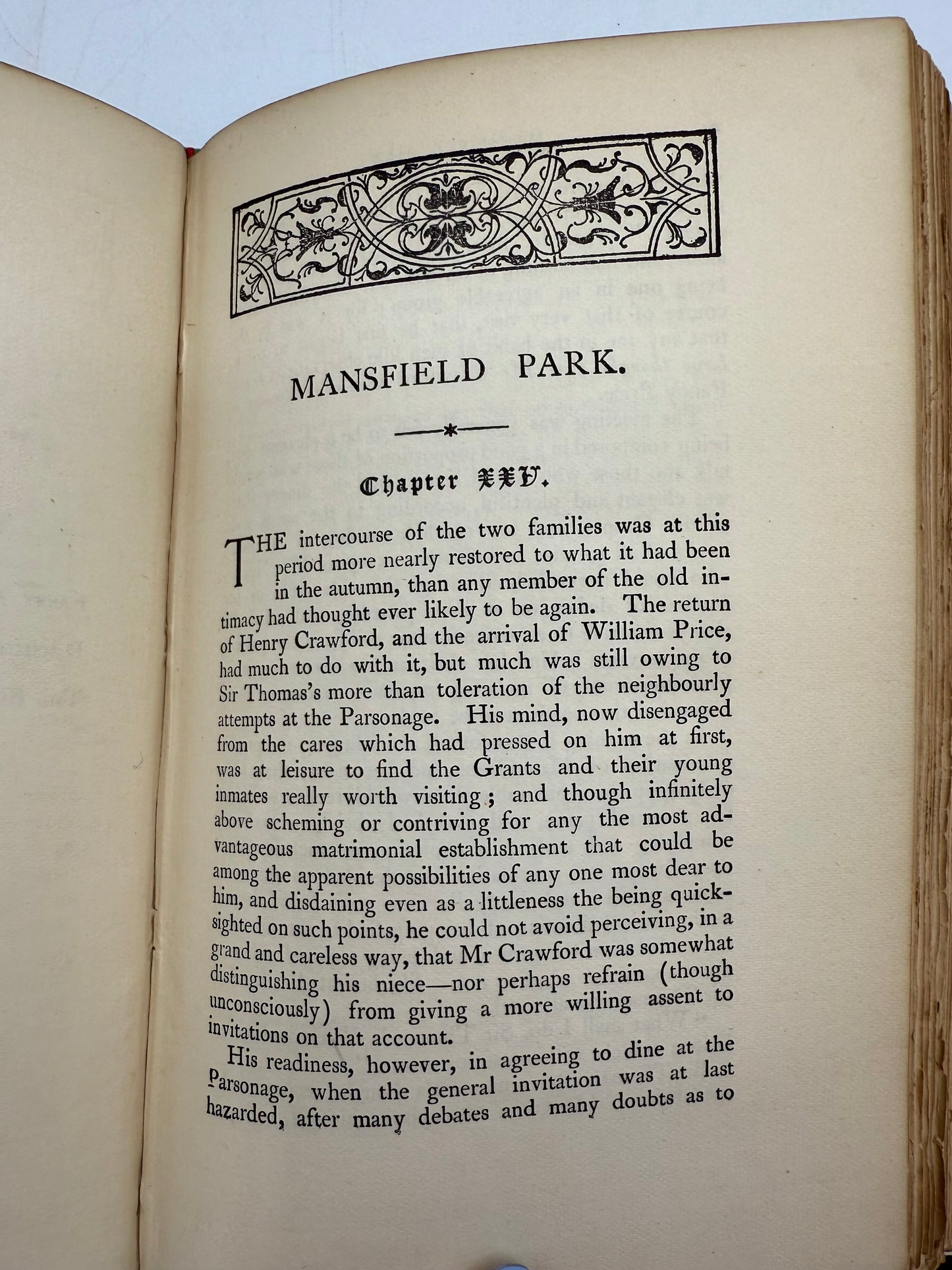 Jane Austen's Mansfield Park, Antique Edition