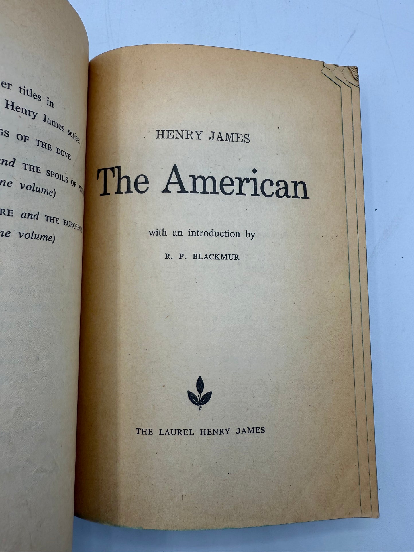 The American by Henry James, 1960