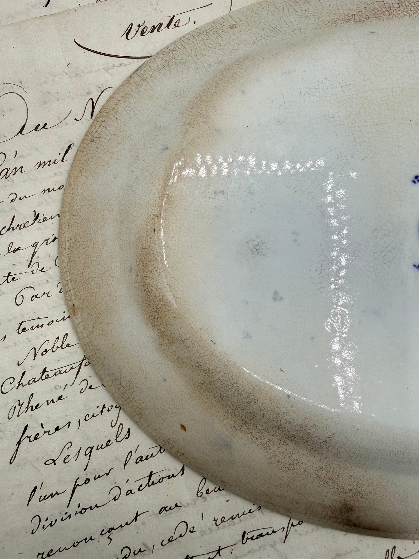 Ye Olde Willow Small Platter, Fenton