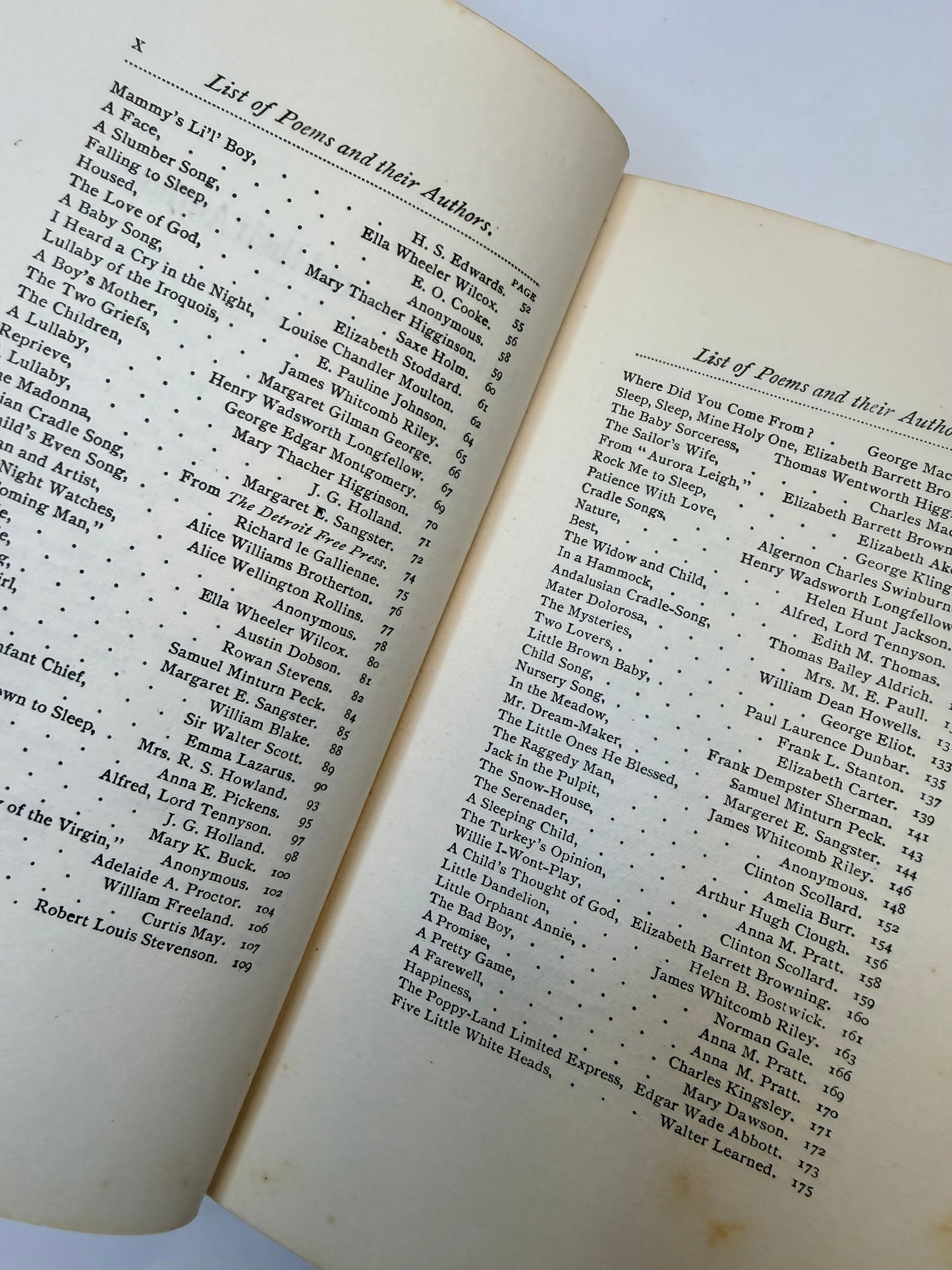 Mother Song and Child Song, Floral Book, 1898