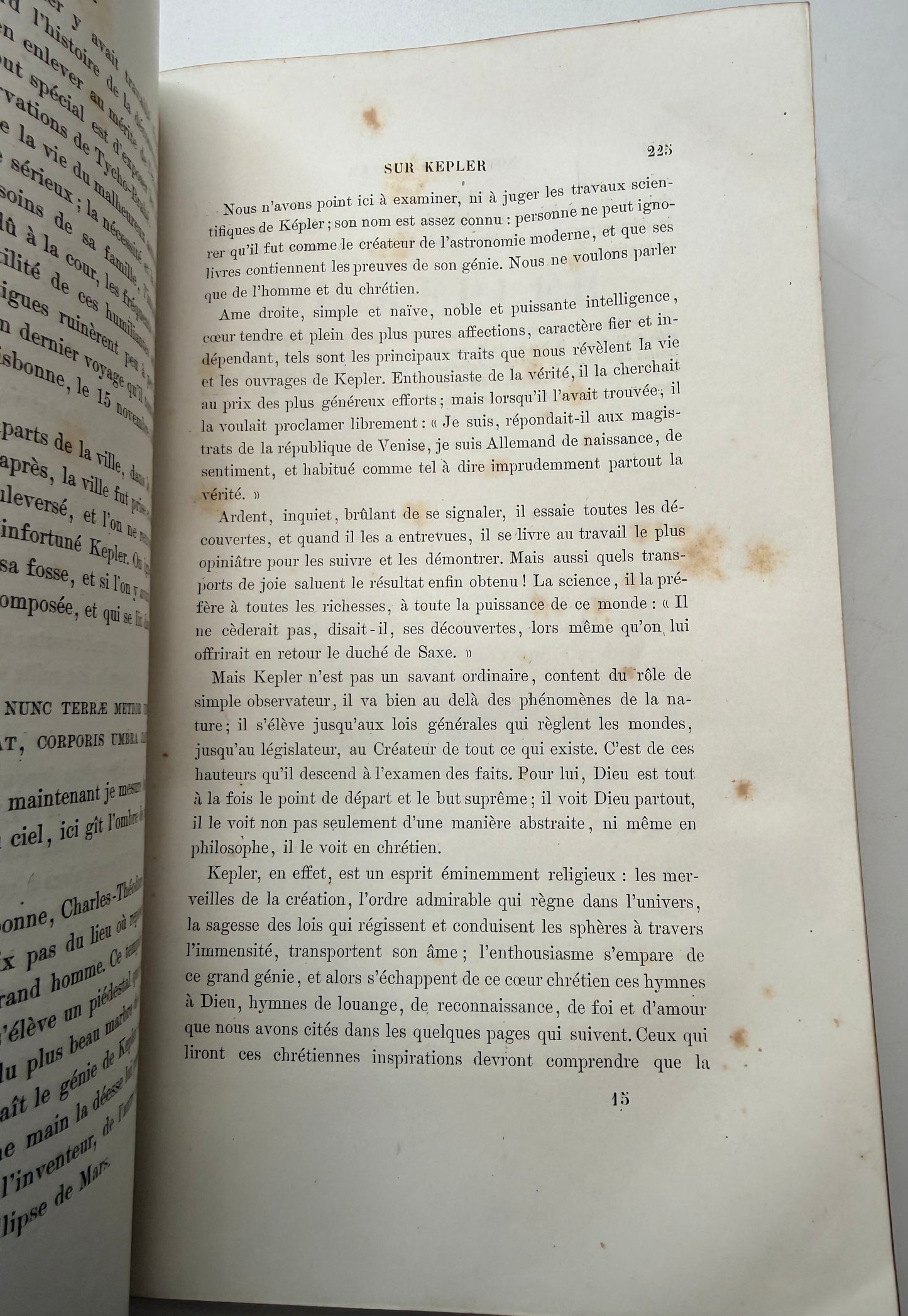 Thoughts of Bacon, Kepler, Newton and Euler, 1870, French Cartonnage Book