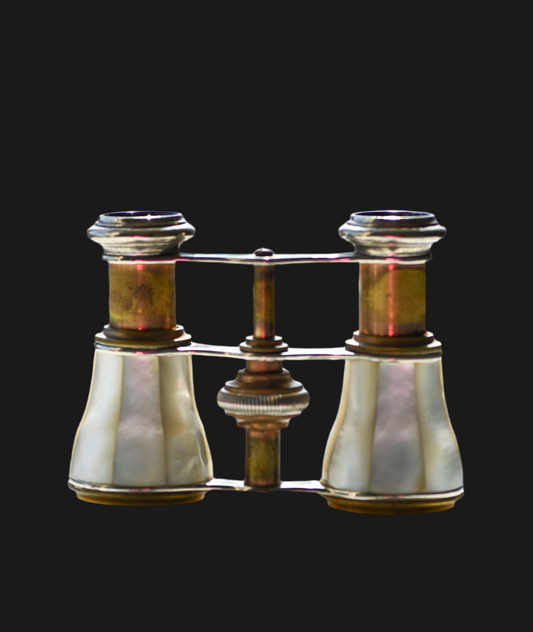 Opera Binoculars with Case, Mother of Pearl, Jumelles Opéra