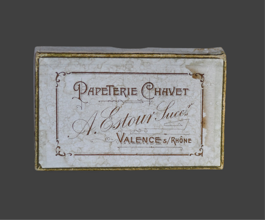 Vintage White French Stationery or Photograph Box