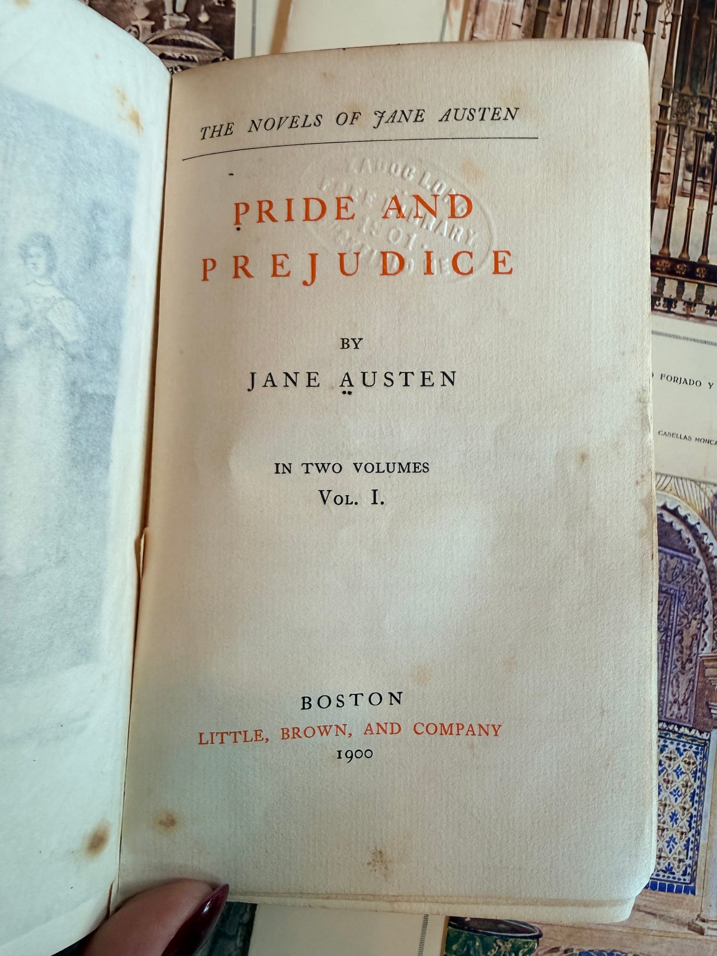 Pride & Prejudice by Jane Austen, Vol 1, 1900