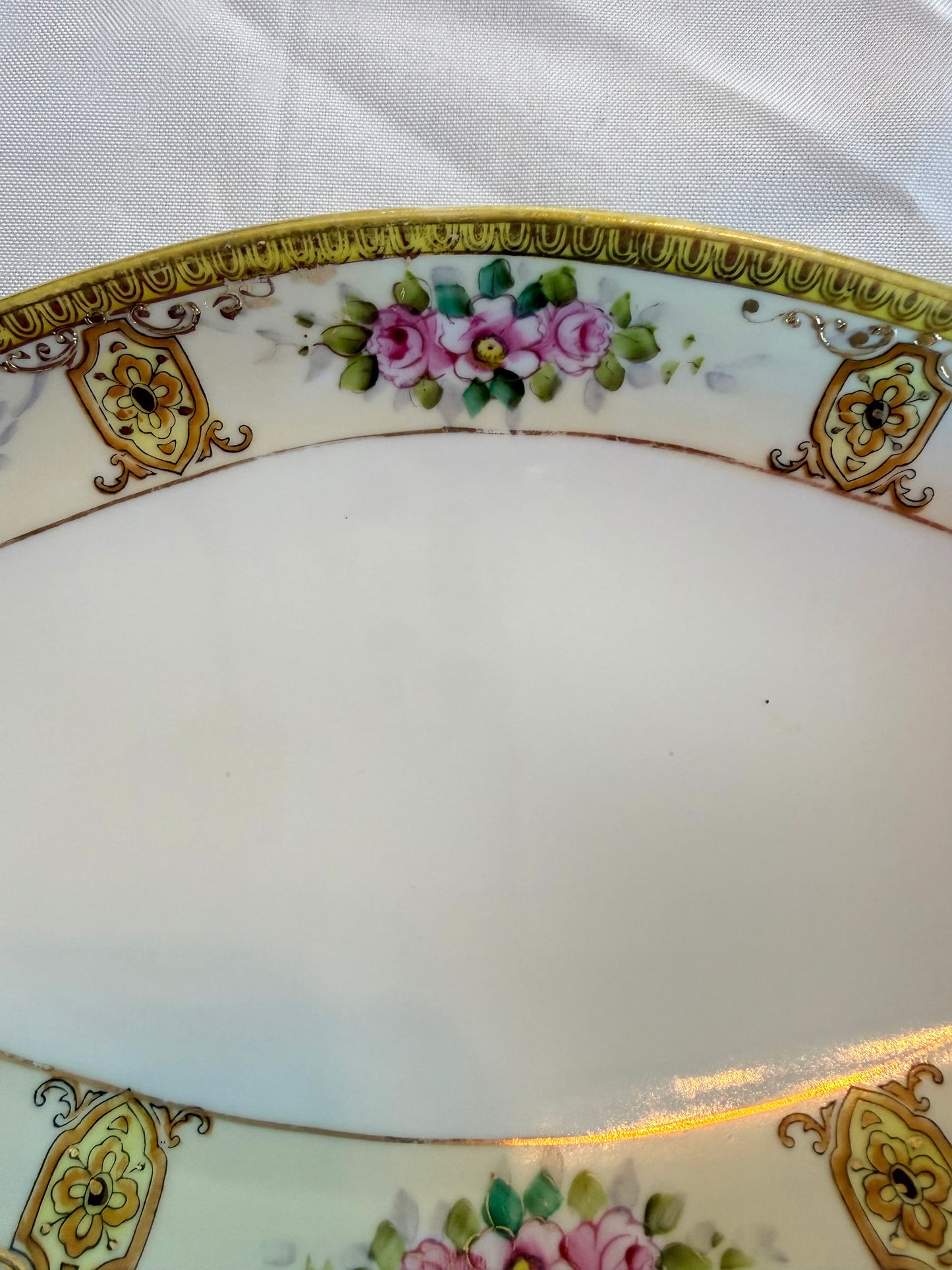 Noritake Serving Dish with Pink Flowers