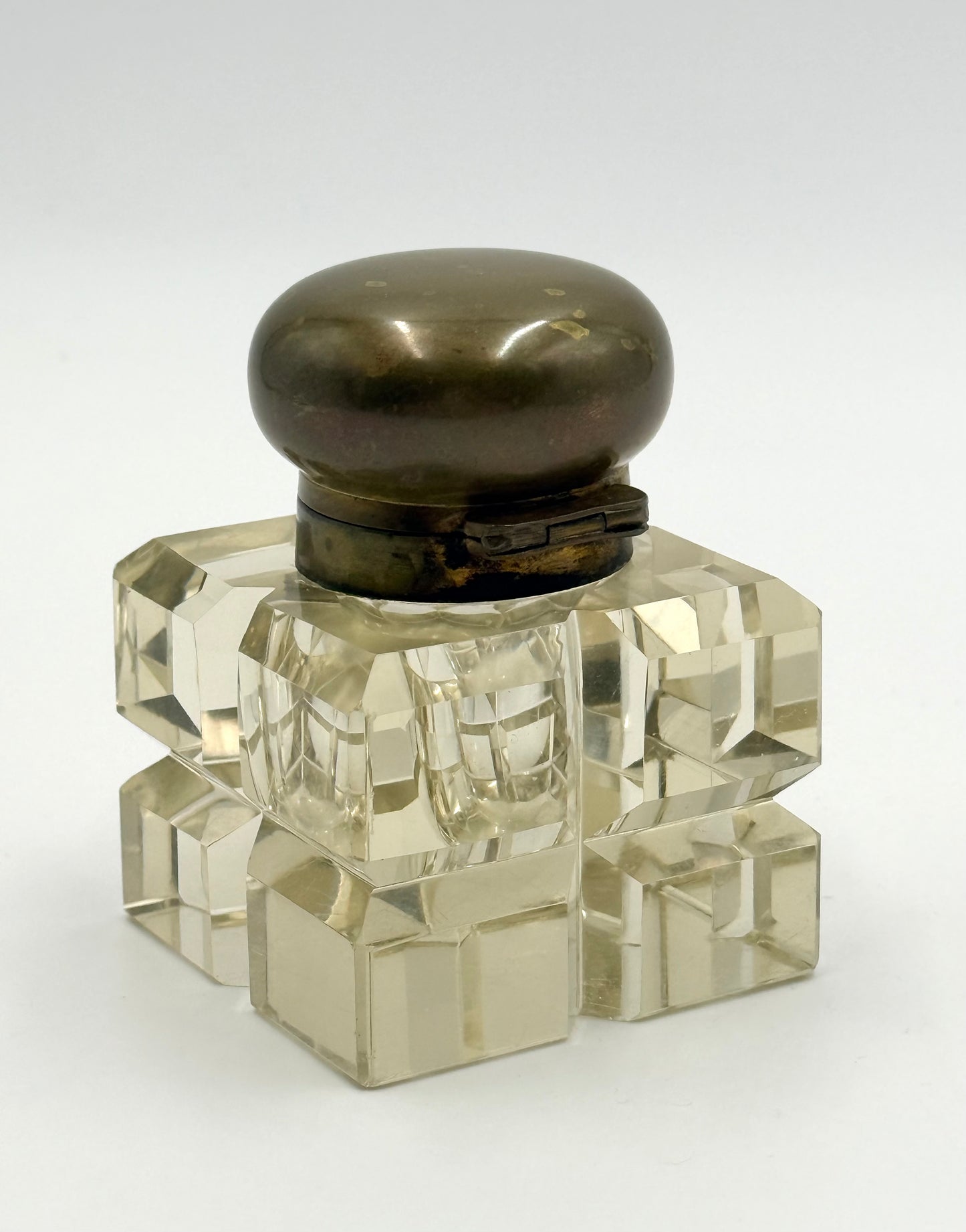 French Crystal Inkwell
