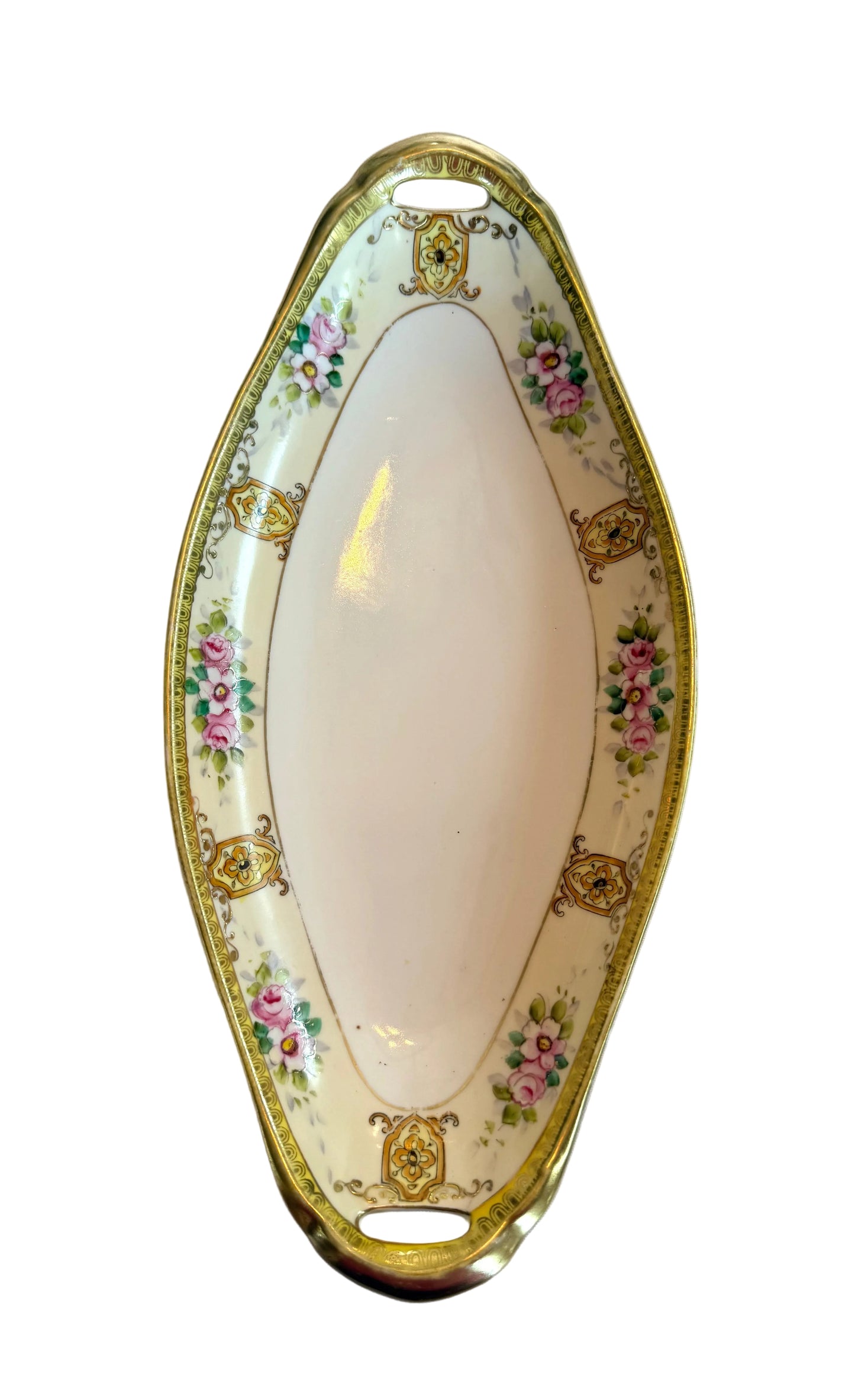 Noritake Serving Dish with Pink Flowers