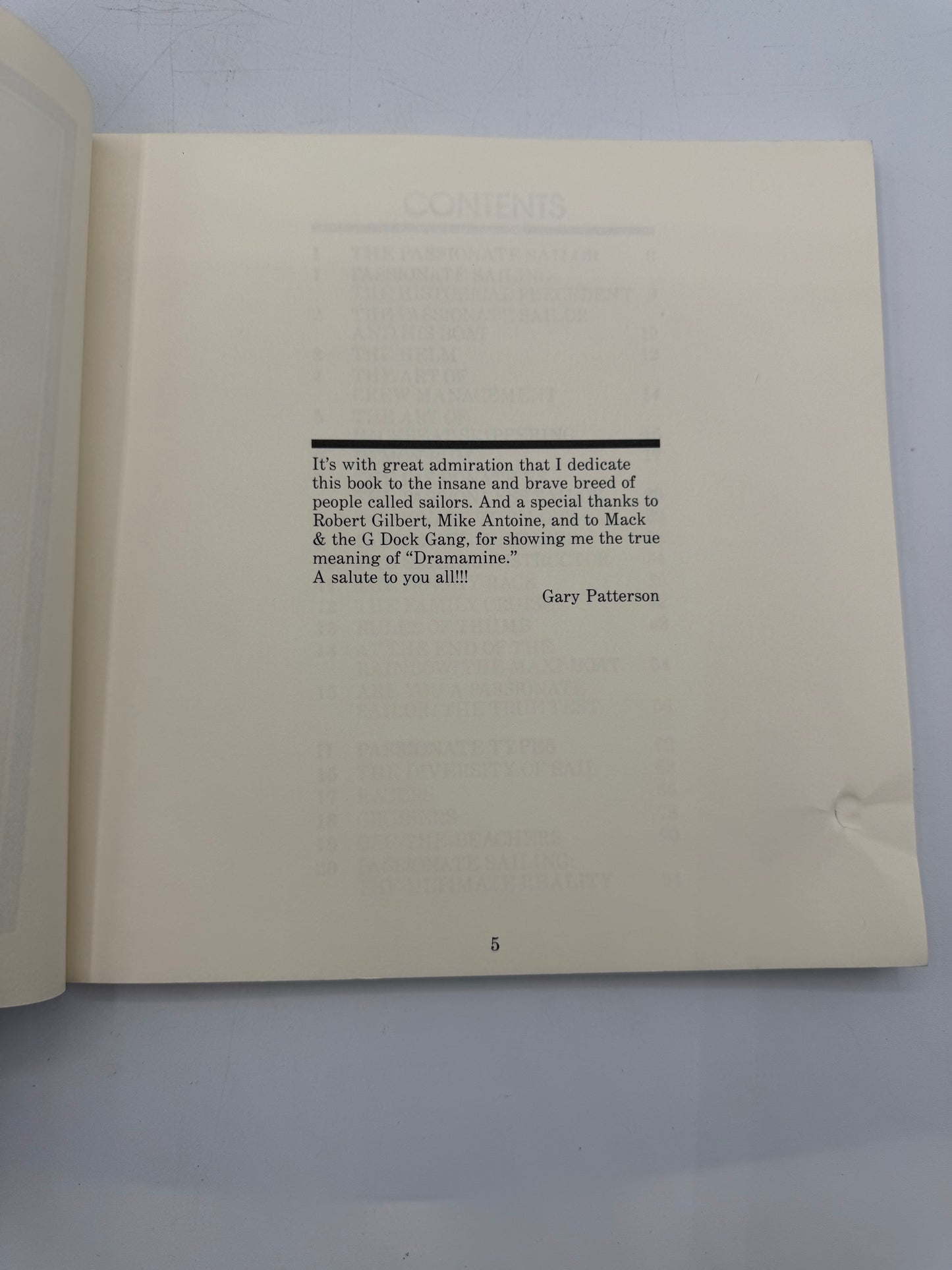 The Passionate Sailor, 1987