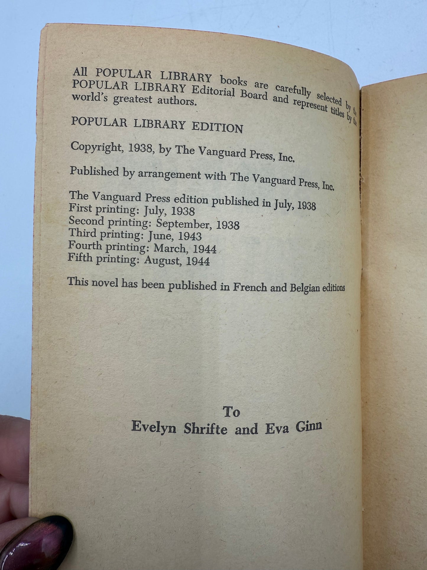 No Star is Lost by James T Farrell, 1944