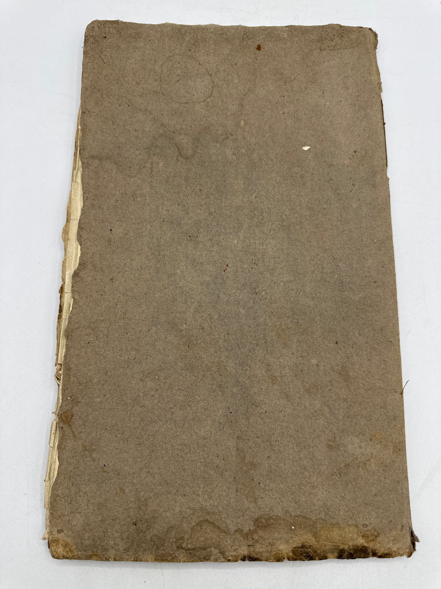 Antique French Ledger, 14" Handwritten French Paper, 1793