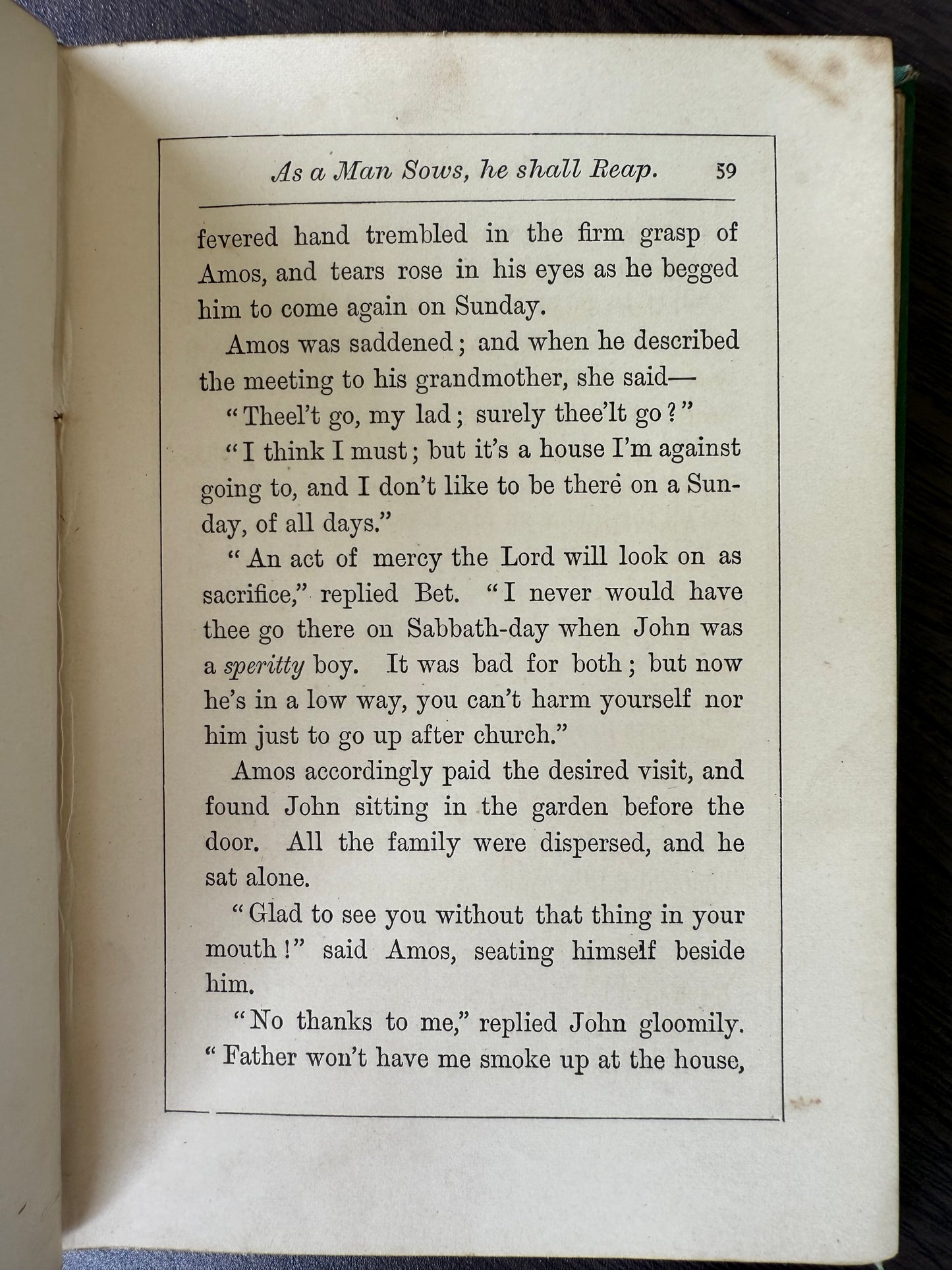 Amos Fayle by Mrs Prosser, 1878