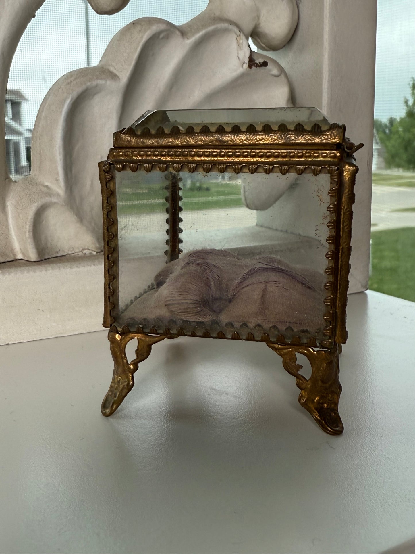 French 19th Century Jewelry Box with Tuft