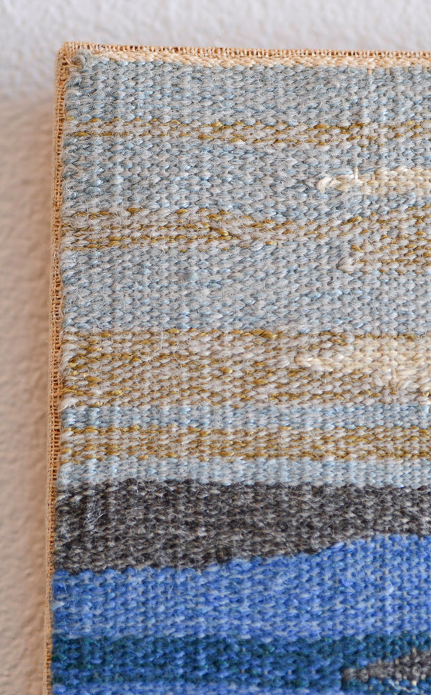 Vintage Wool Seascape Art, Sweden, 13"