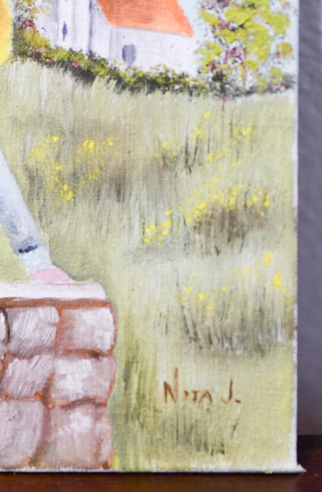 Country Church Painting, 5"