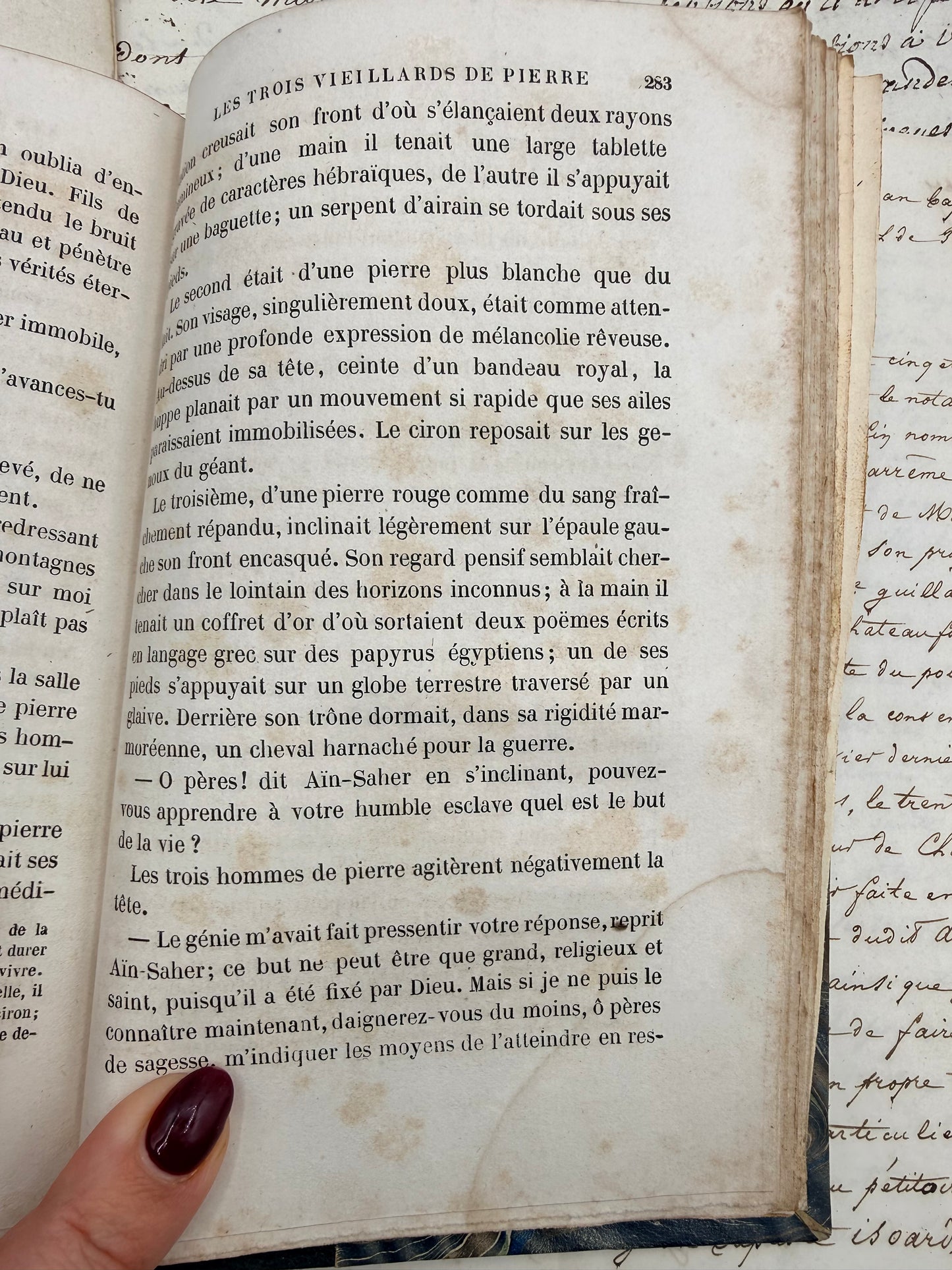 The Six Adventures, 1857, French