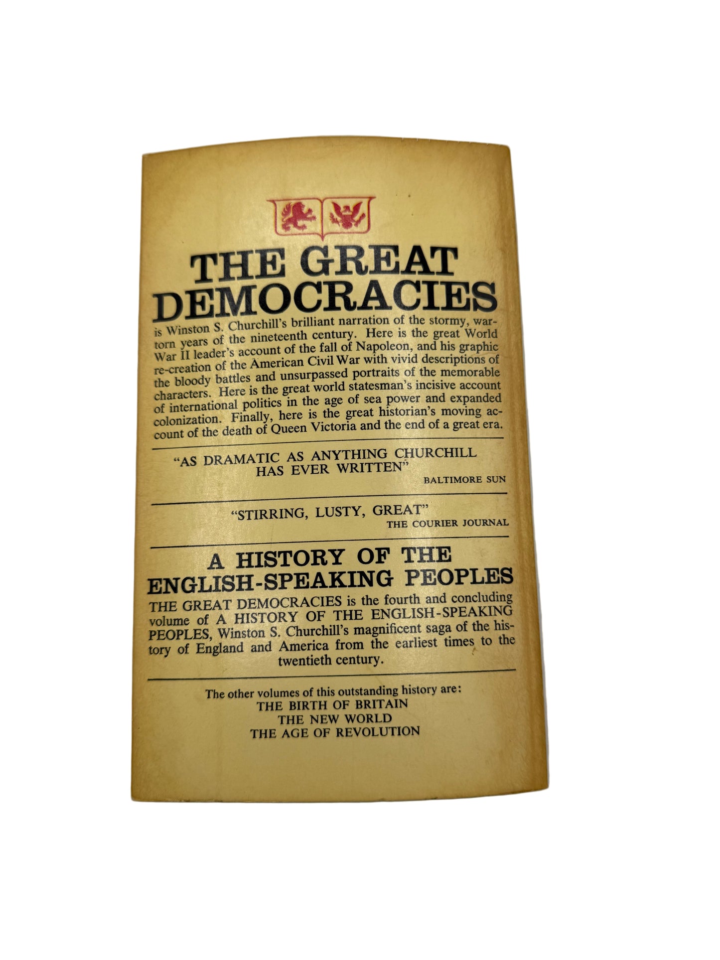 The Great Democracies by Winston S Churchill, 1963