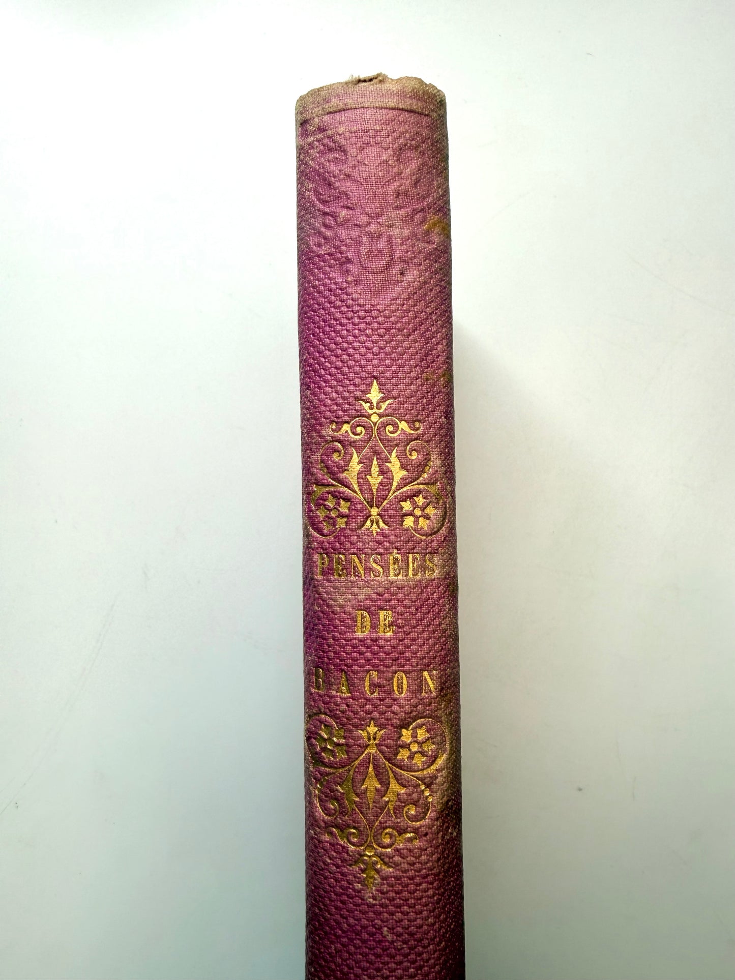 Thoughts of Bacon, Kepler, Newton and Euler, 1870, French Cartonnage Book