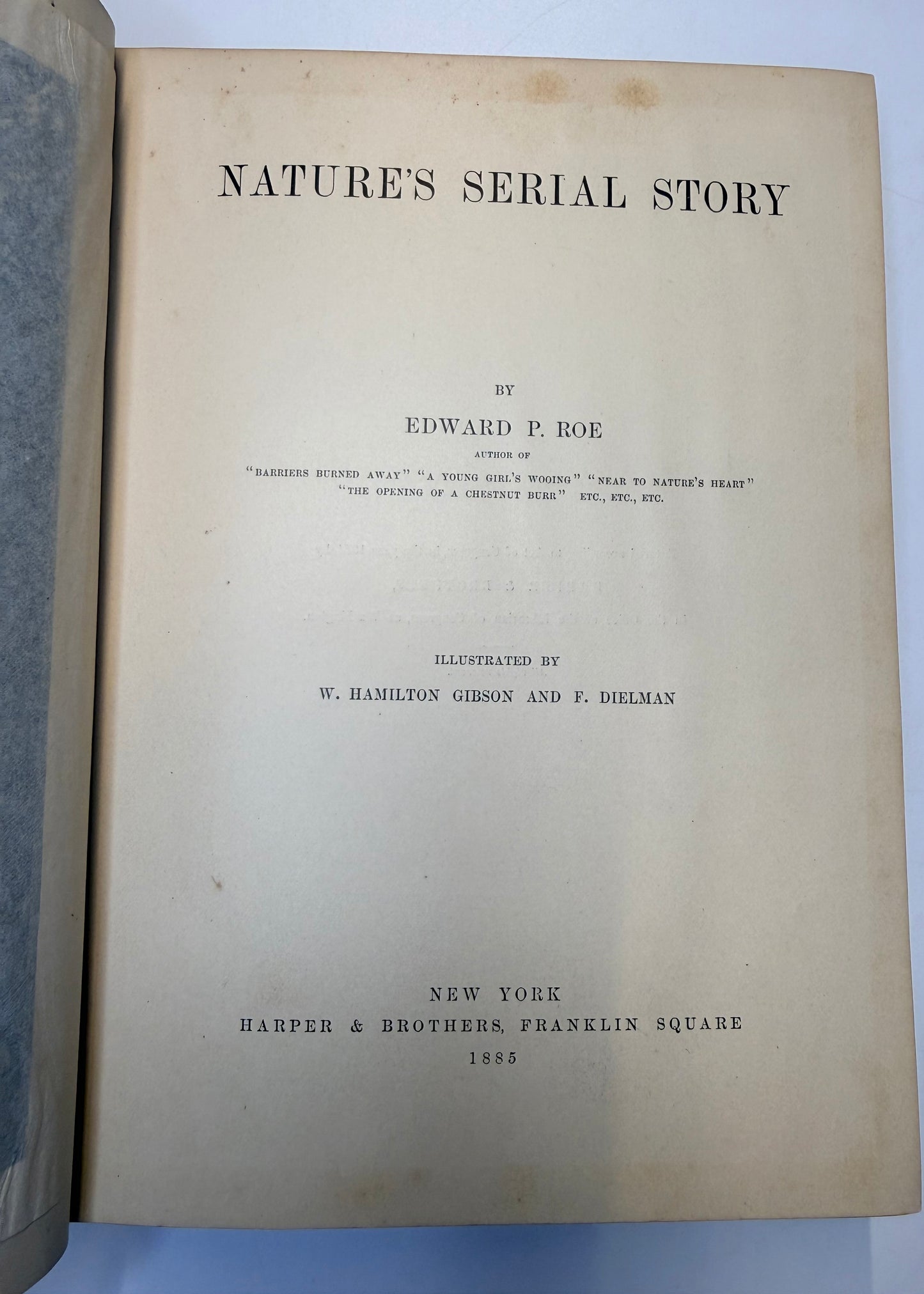 Nature’s Serial Story, 1885