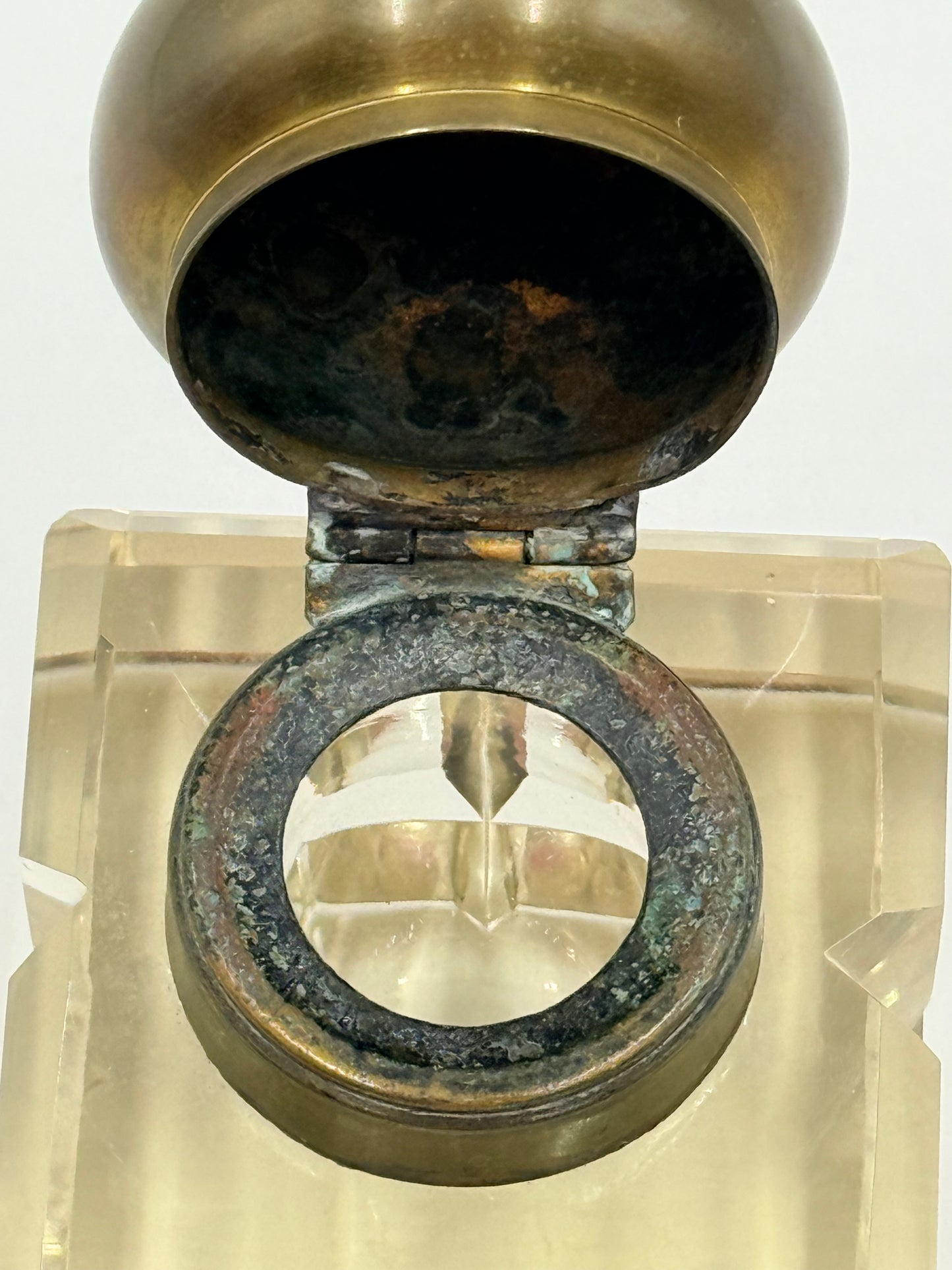 French Crystal Inkwell