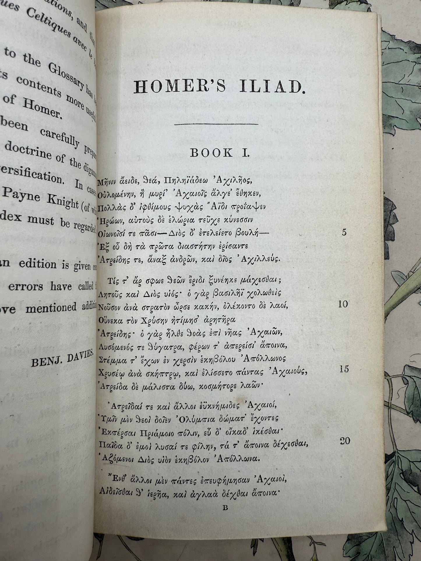 Homer’s Iliad, First Three Books, 1852