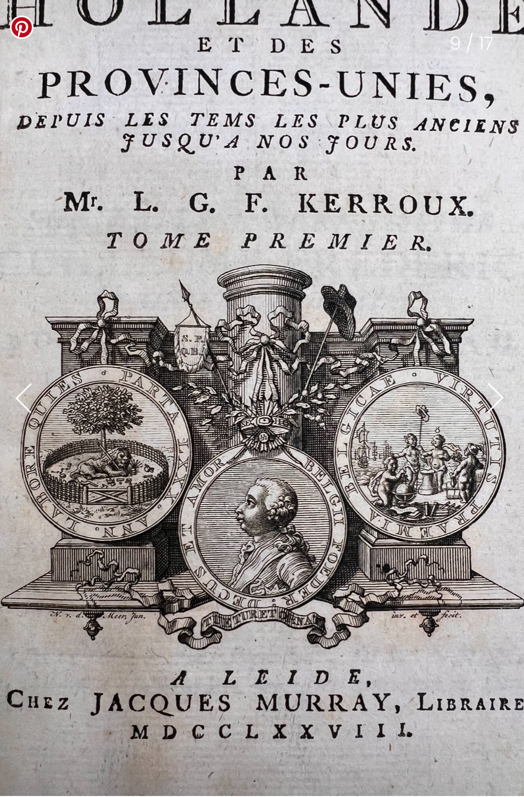 The History of Holland, French, 1788
