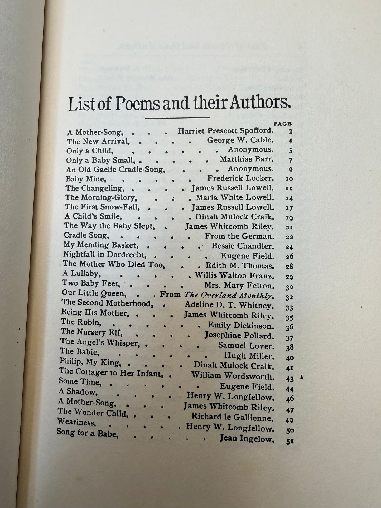 Mother Song and Child Song, Floral Book, 1898