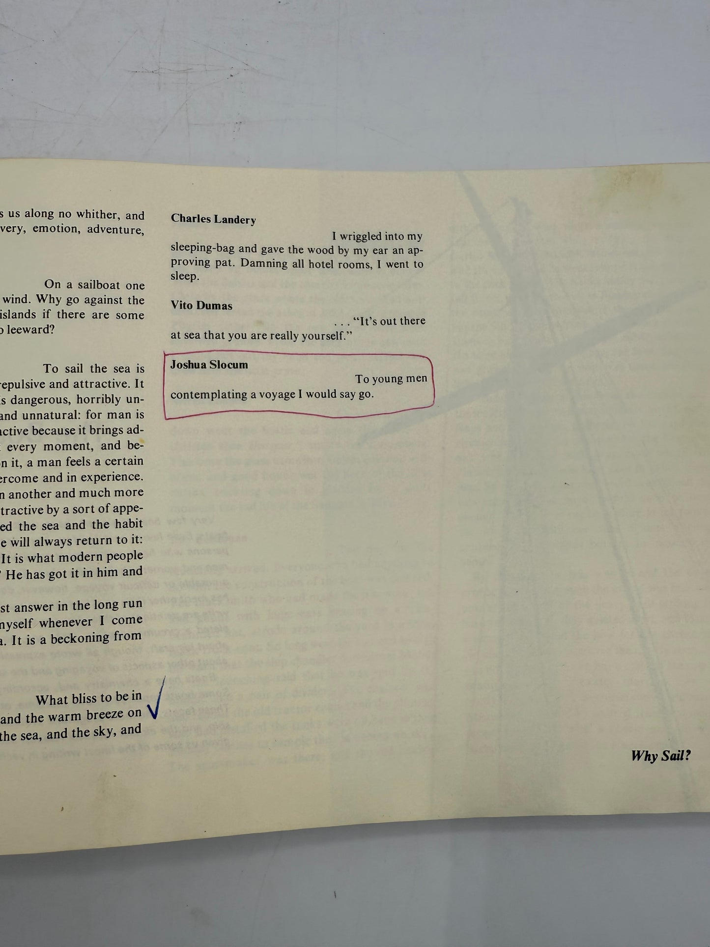 The Articulate Sailor by James Tazelaar, 1973