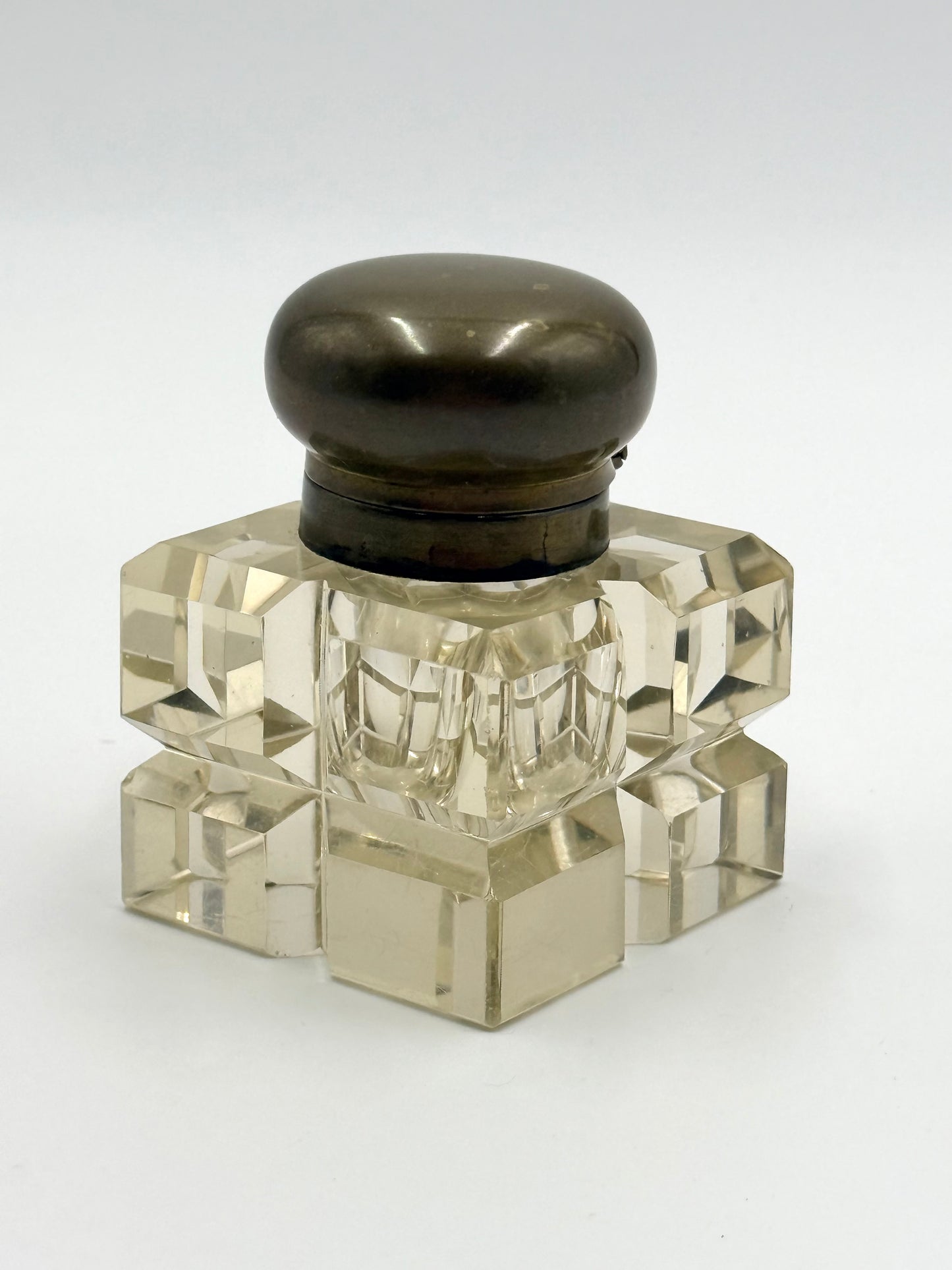 French Crystal Inkwell