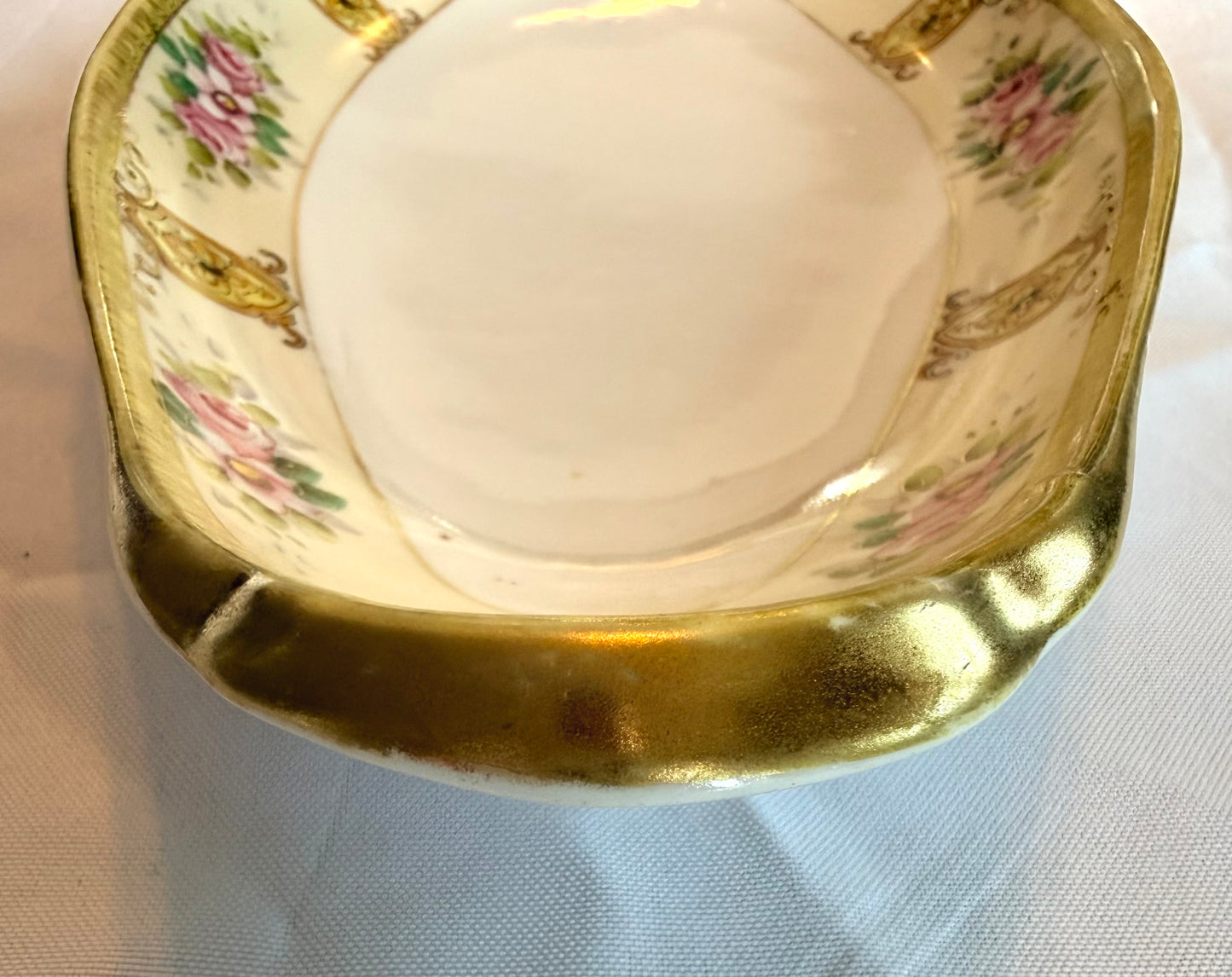 Noritake Serving Dish with Pink Flowers